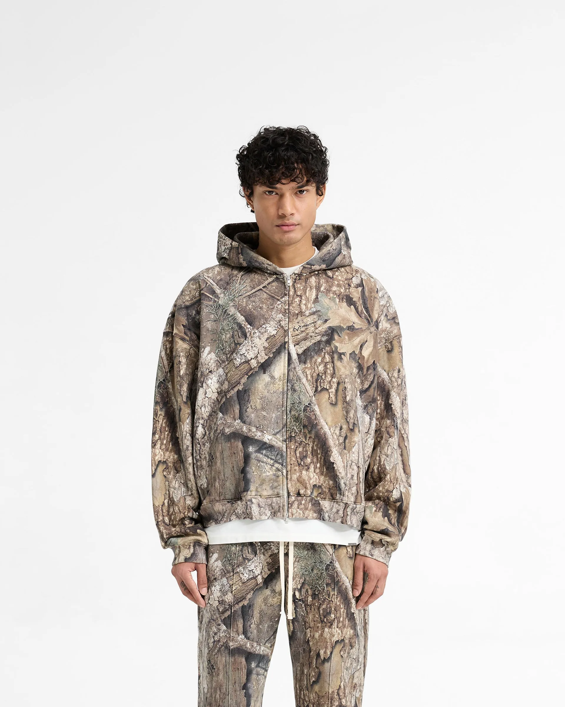 Realtree? Zip Up Camo Boxy Hoodie - Camo goes with sweatpants
