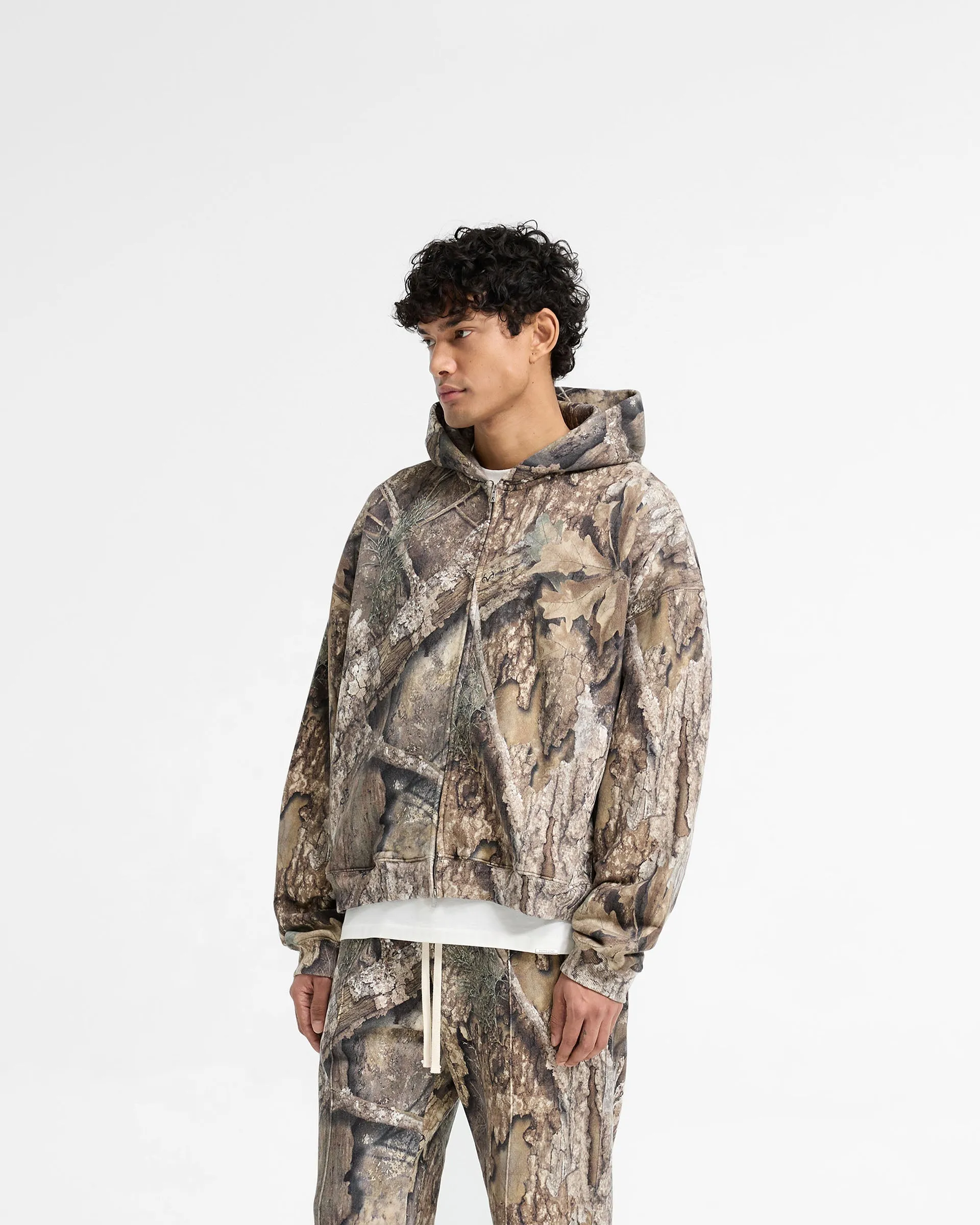 Realtree? Zip Up Camo Boxy Hoodie - Camo Cozy All Season