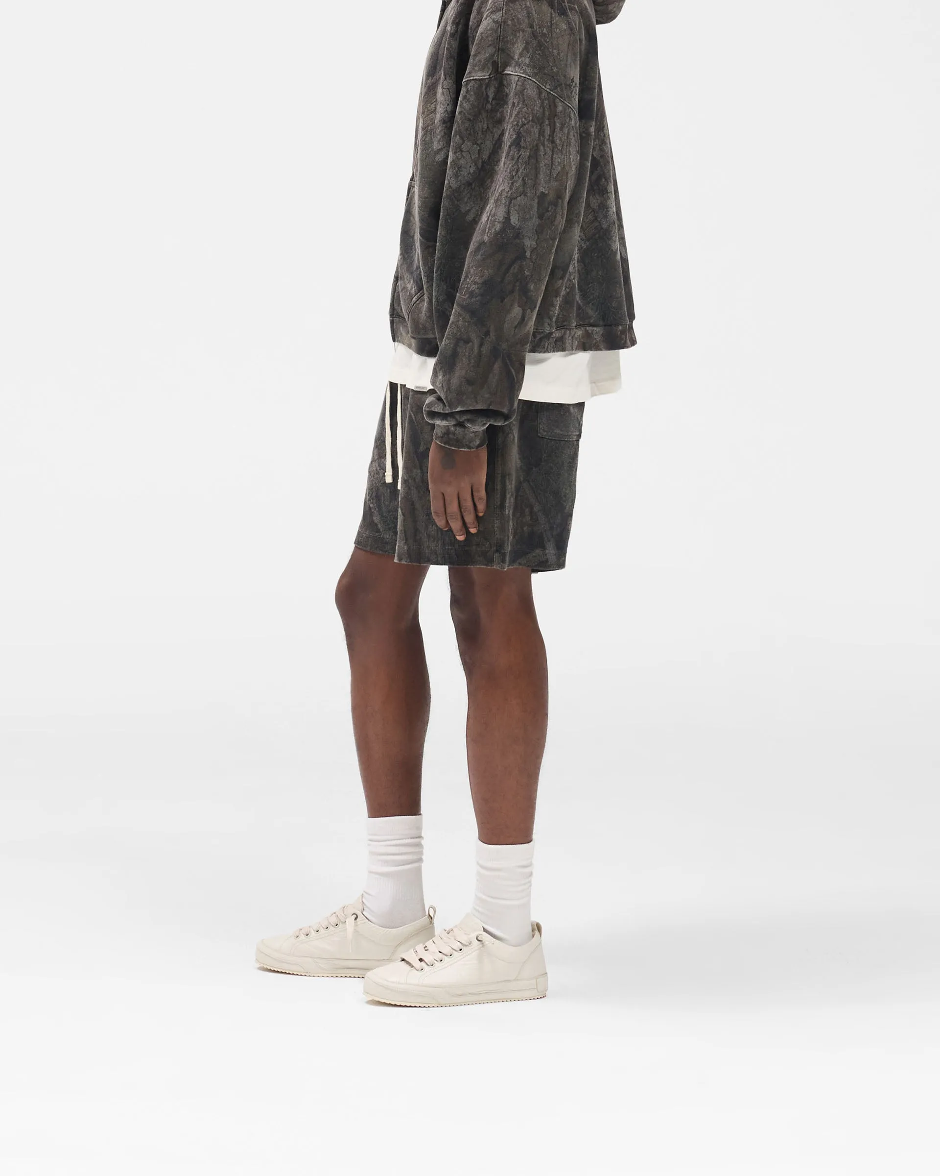 Initial Overdye Realtree? Camo Mesh Shorts - Overdyed Black Athletic Design