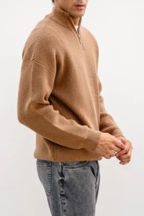 RELAXED MOCKNECK SWEATER Sophisticated Comfort Stretch Waist