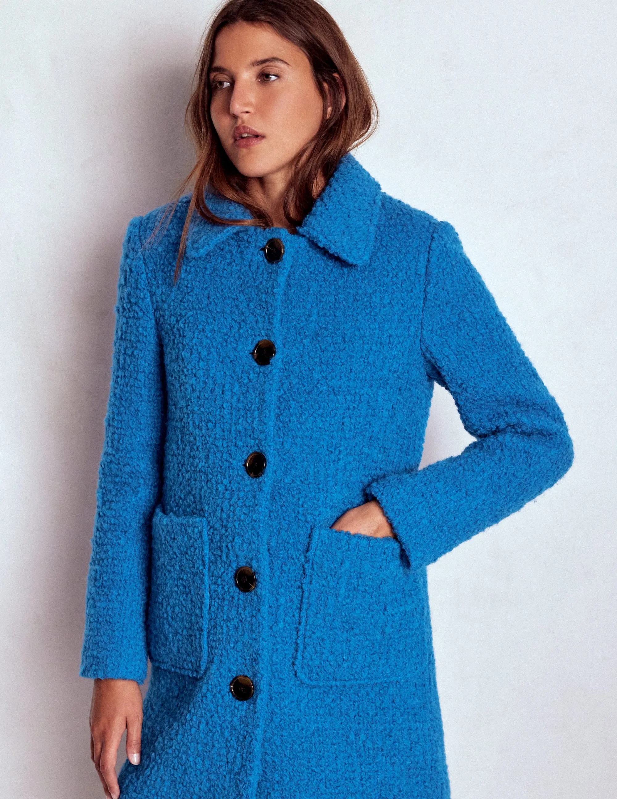 OdorResistantTreatment Carlisle Textured Coat-Cobalt Blue