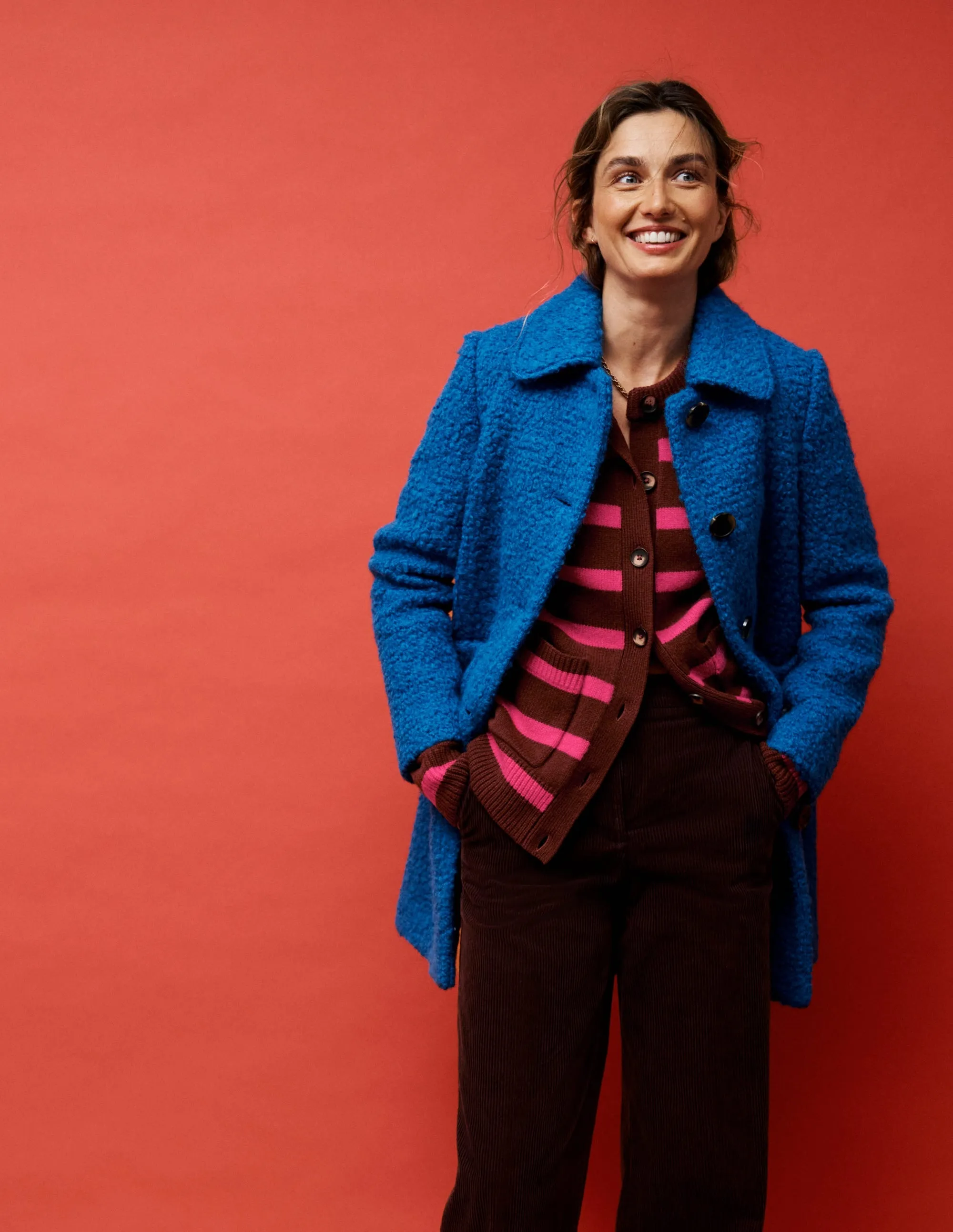 Carlisle Textured Coat-Cobalt Blue Snap Closure System Primaloft Insulation