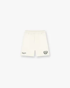 Chic Design Represent Crest Short - Antique White