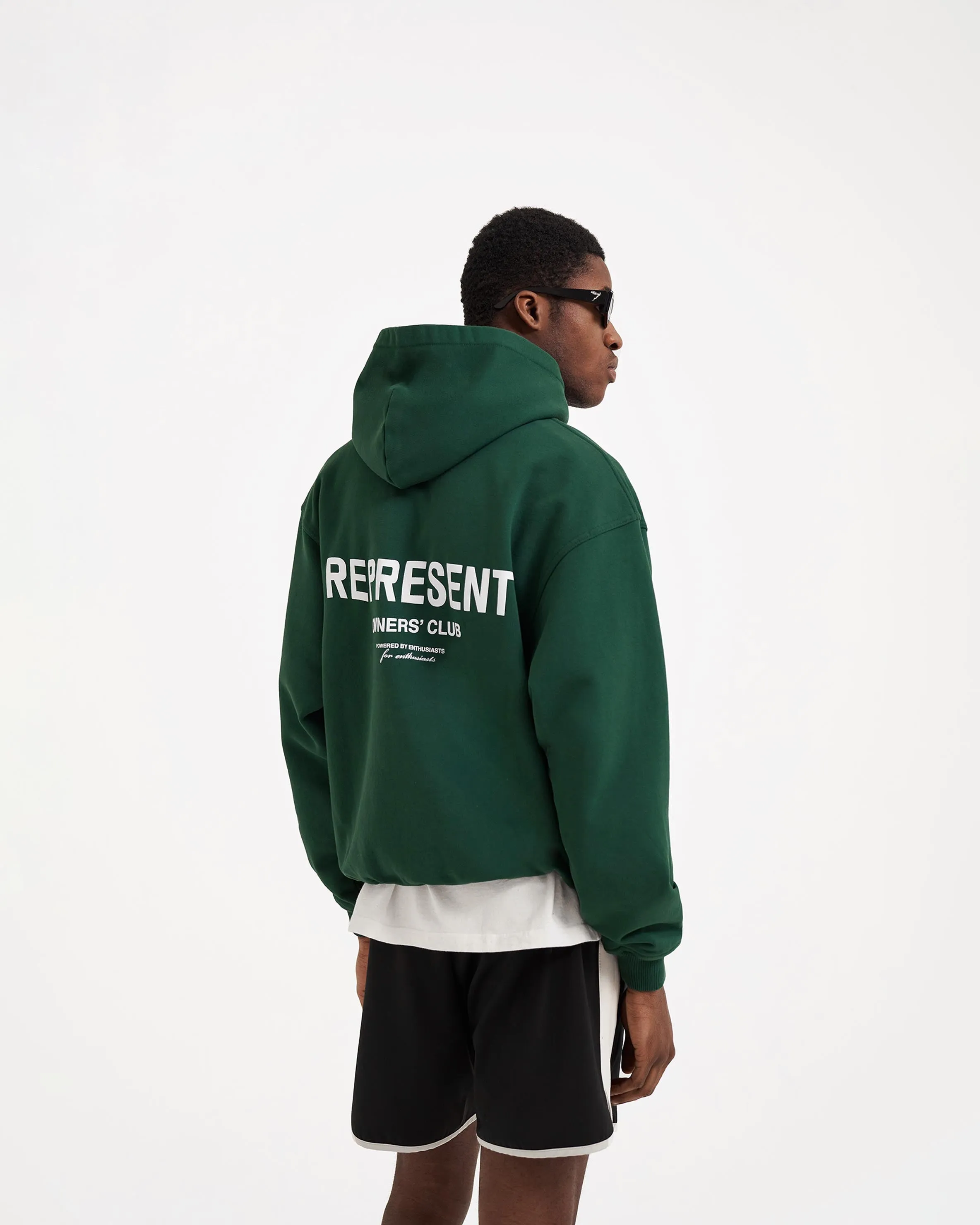 Represent Owners Club Hoodie - Racing Green uncollared All Day Wear