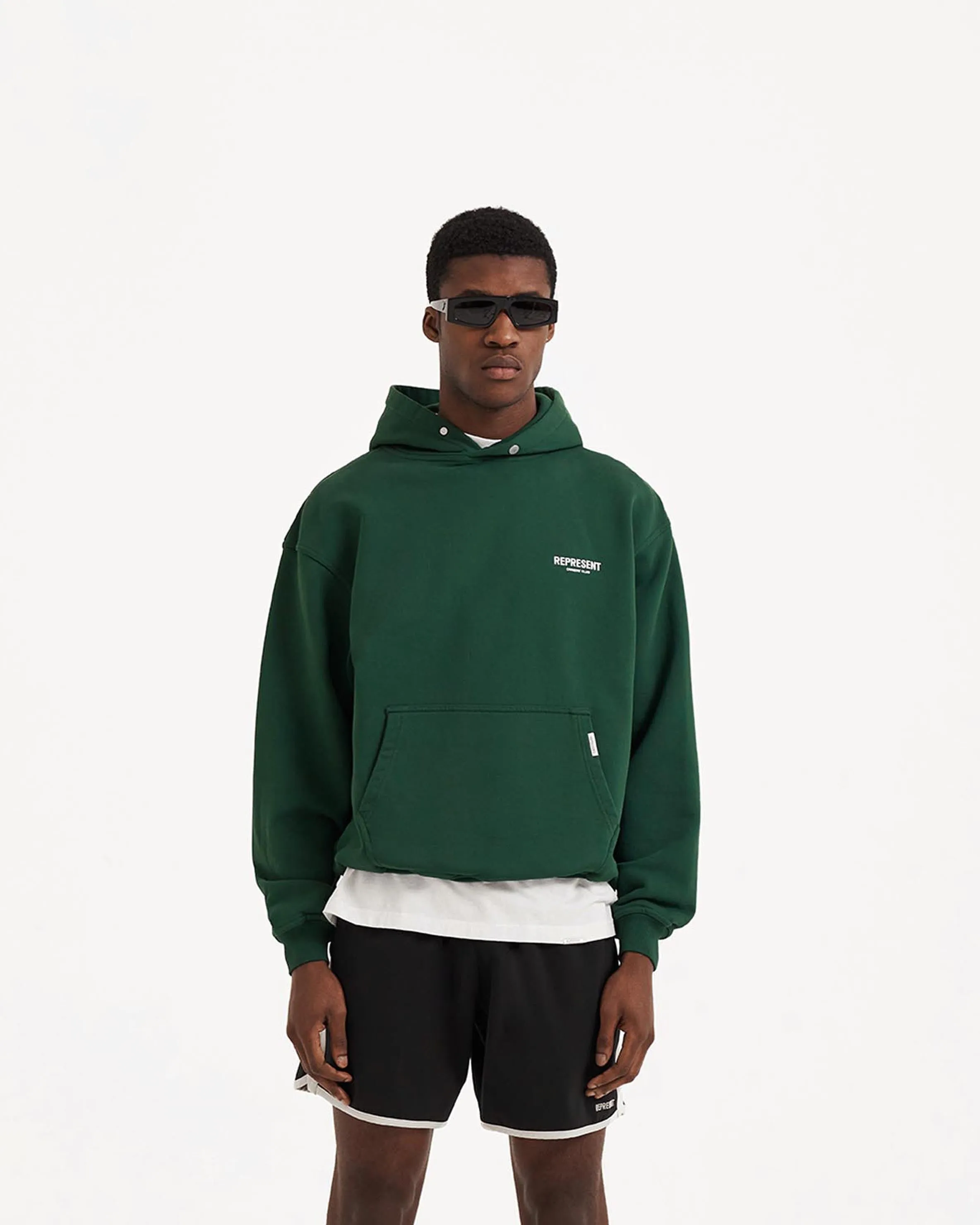 Represent Owners Club Hoodie - Racing Green Basic Wear product terry cloth absorbency