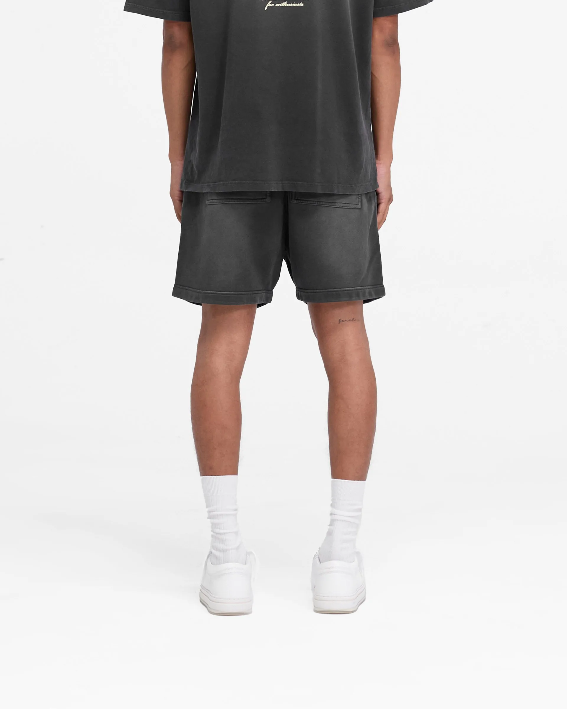 Simple Flex Sporty Look Represent Owners Club Shorts - Aged Black