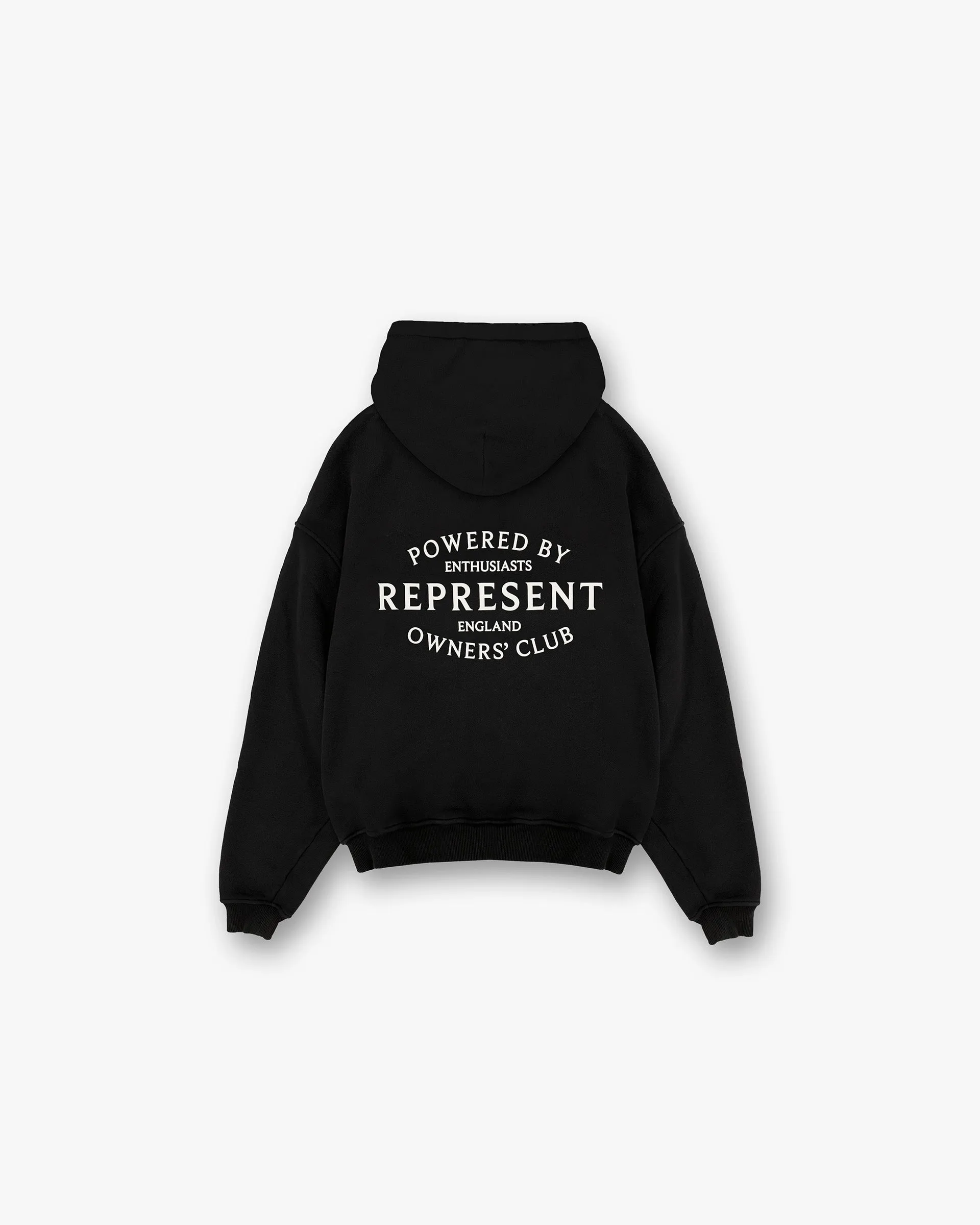 Represent Owners Club Stamp Hoodie - Jet Black camping suitable Unisex