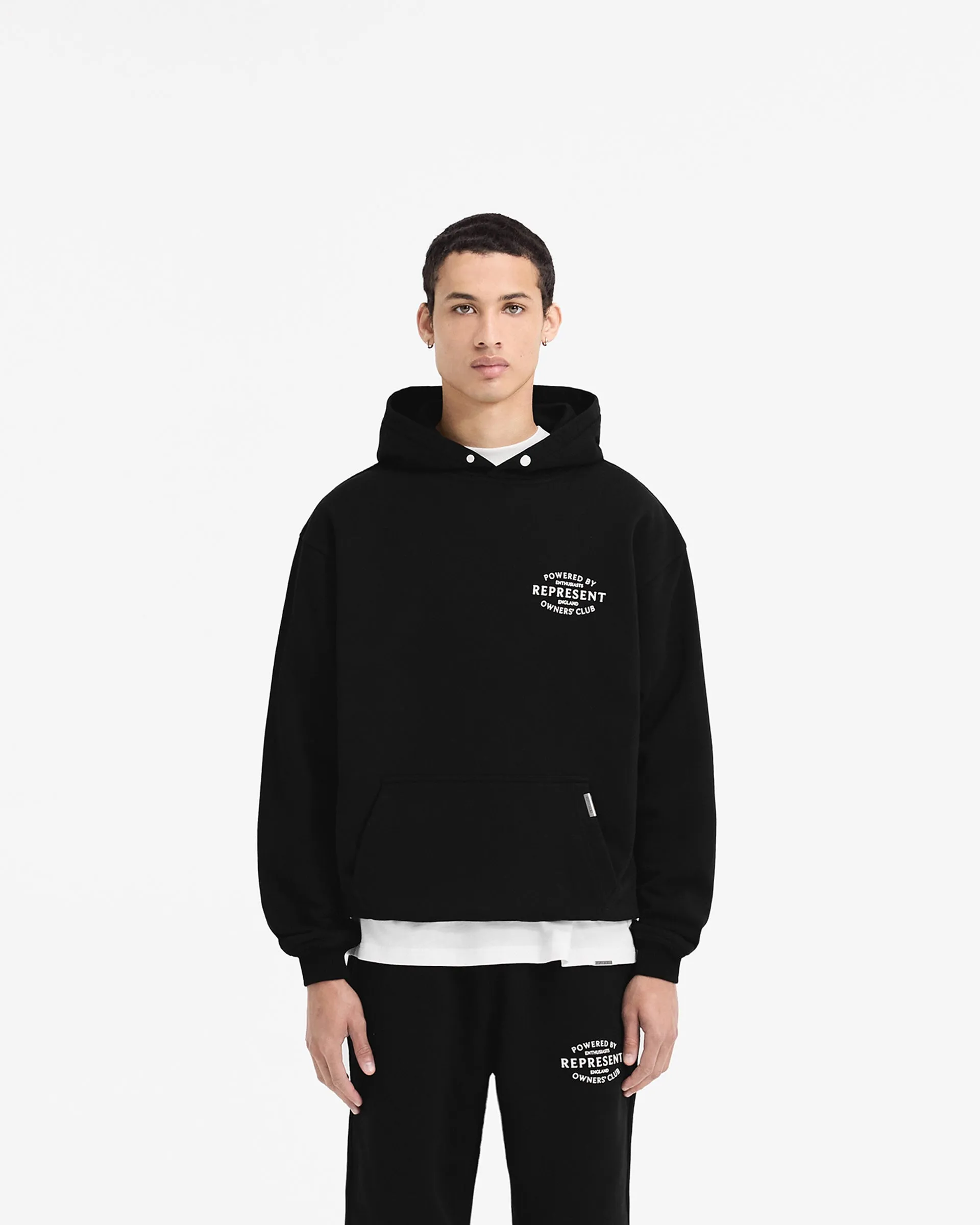 Cozy Comfort suitable for casual events Represent Owners Club Stamp Hoodie - Jet Black