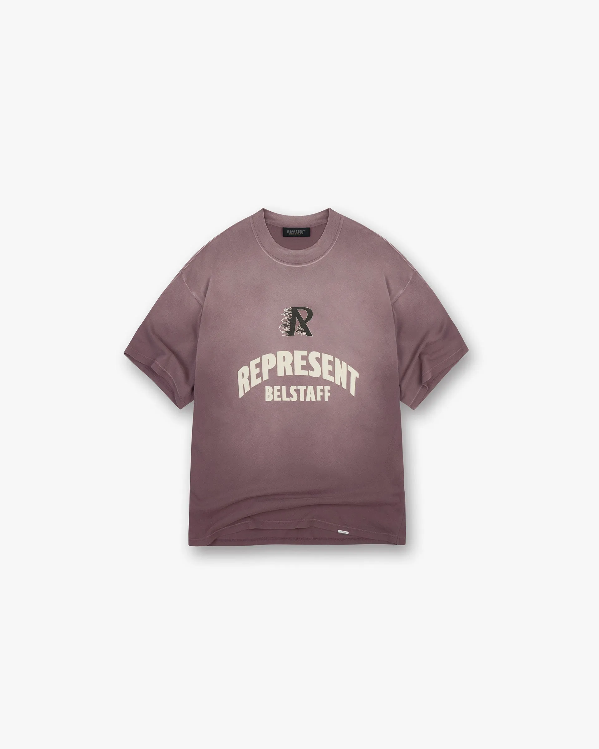 ZeroWaste Production Casual Comfort Top Represent X Belstaff Flame Phoenix T-Shirt - Plum