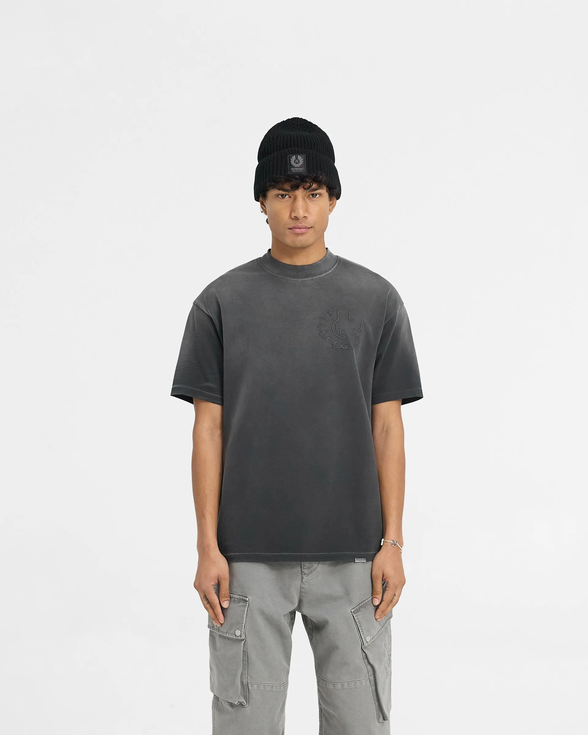 Represent X Belstaff Outline Phoenix T-Shirt - Shadow Versatile Wardrobe Piece Effortless Fashion