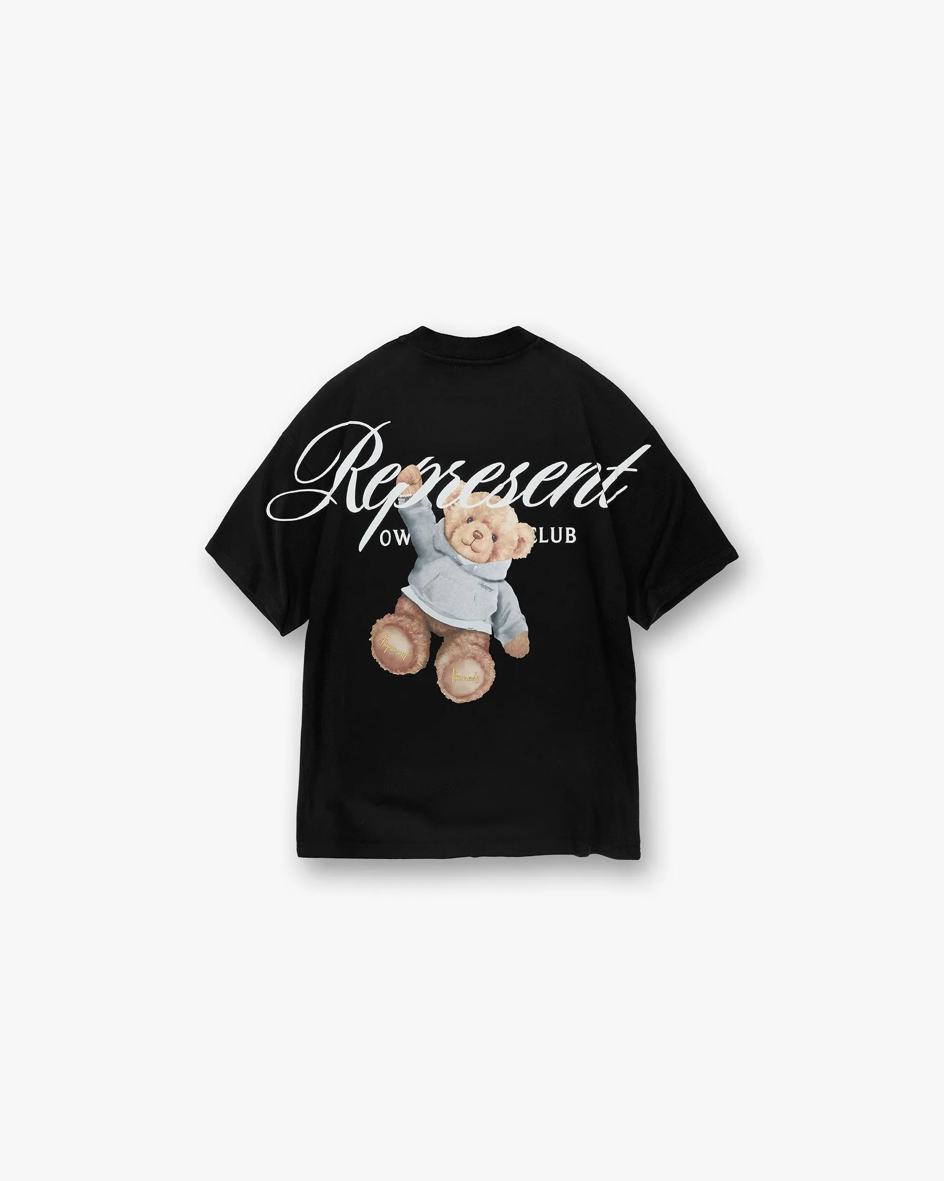 Represent X Harrods Bear Owners Club T-Shirt - Jet Black Street Smart Look