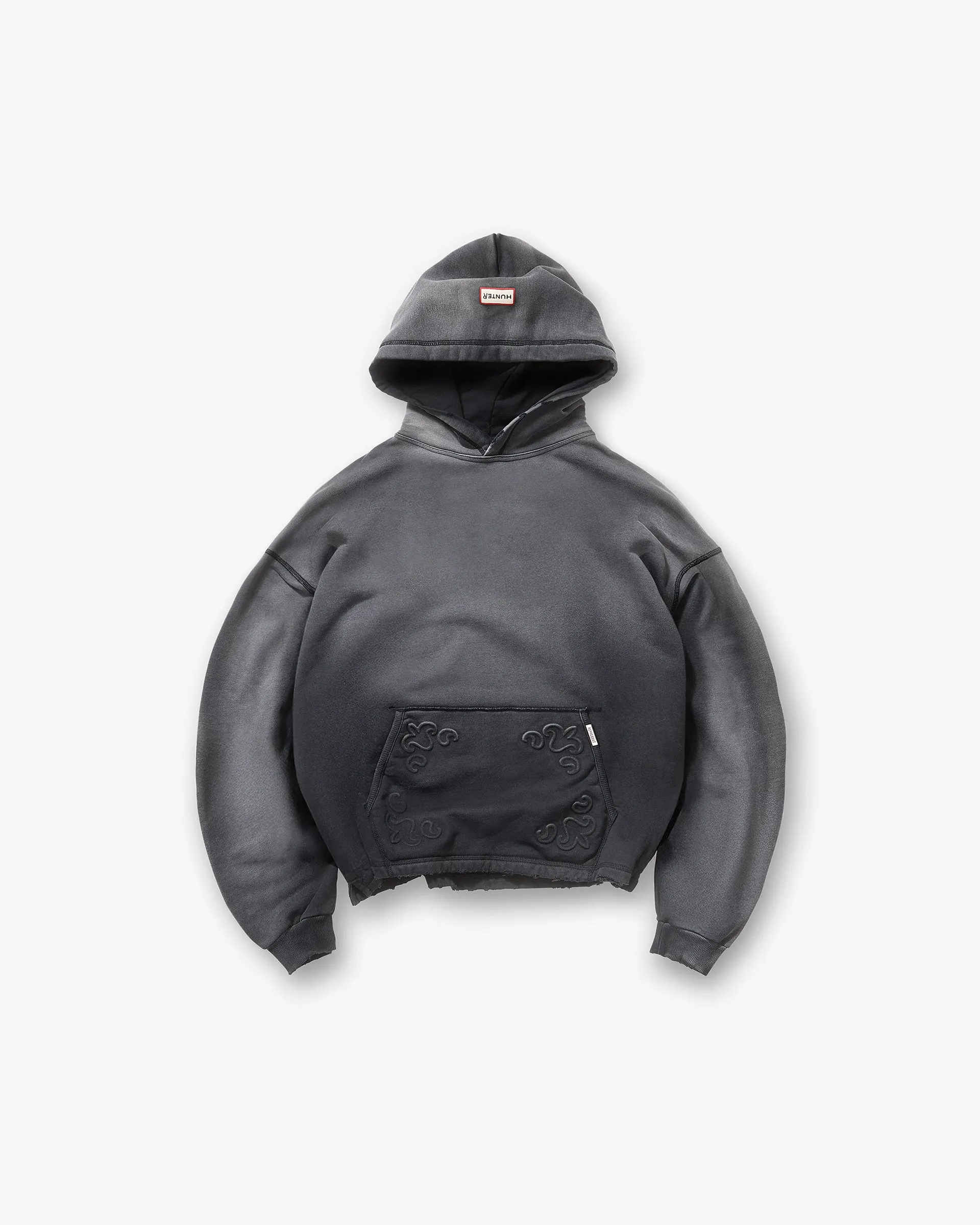Represent X Hunter Hoodie - Stained Black product weekday wear practicality