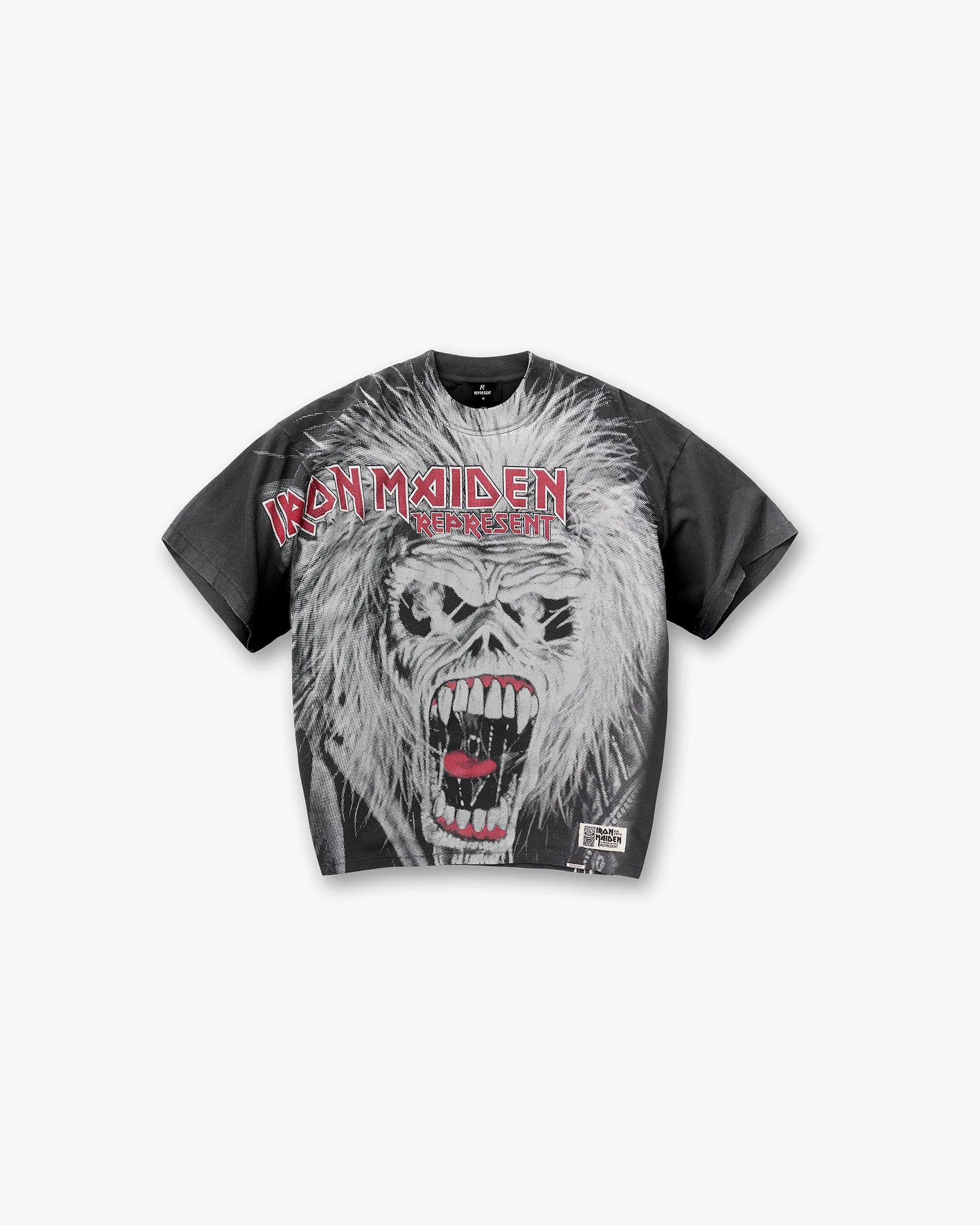 Represent X Iron Maiden British Metal T-Shirt - Stained Brown Fresh Style Trend