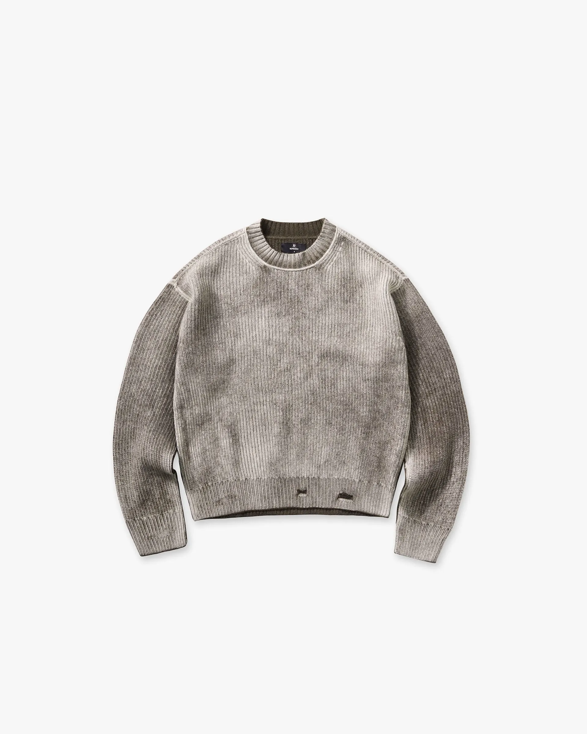 Fade Resistant Finish Reversible Fade Out Sweater - Nero