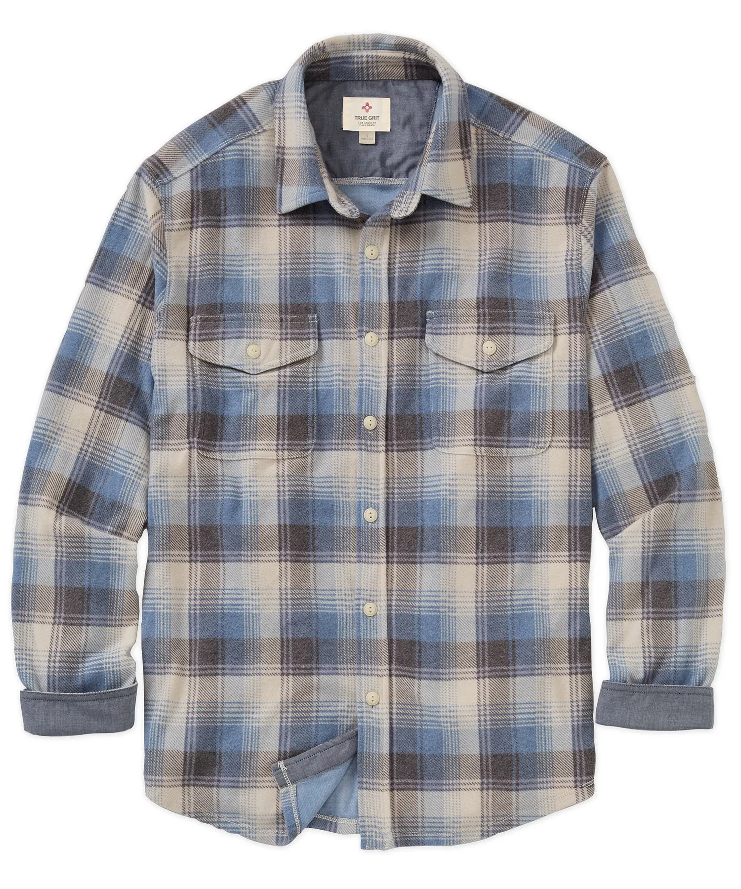 Comfortable Design Effortless Style True Grit Plaid Sport Shirt