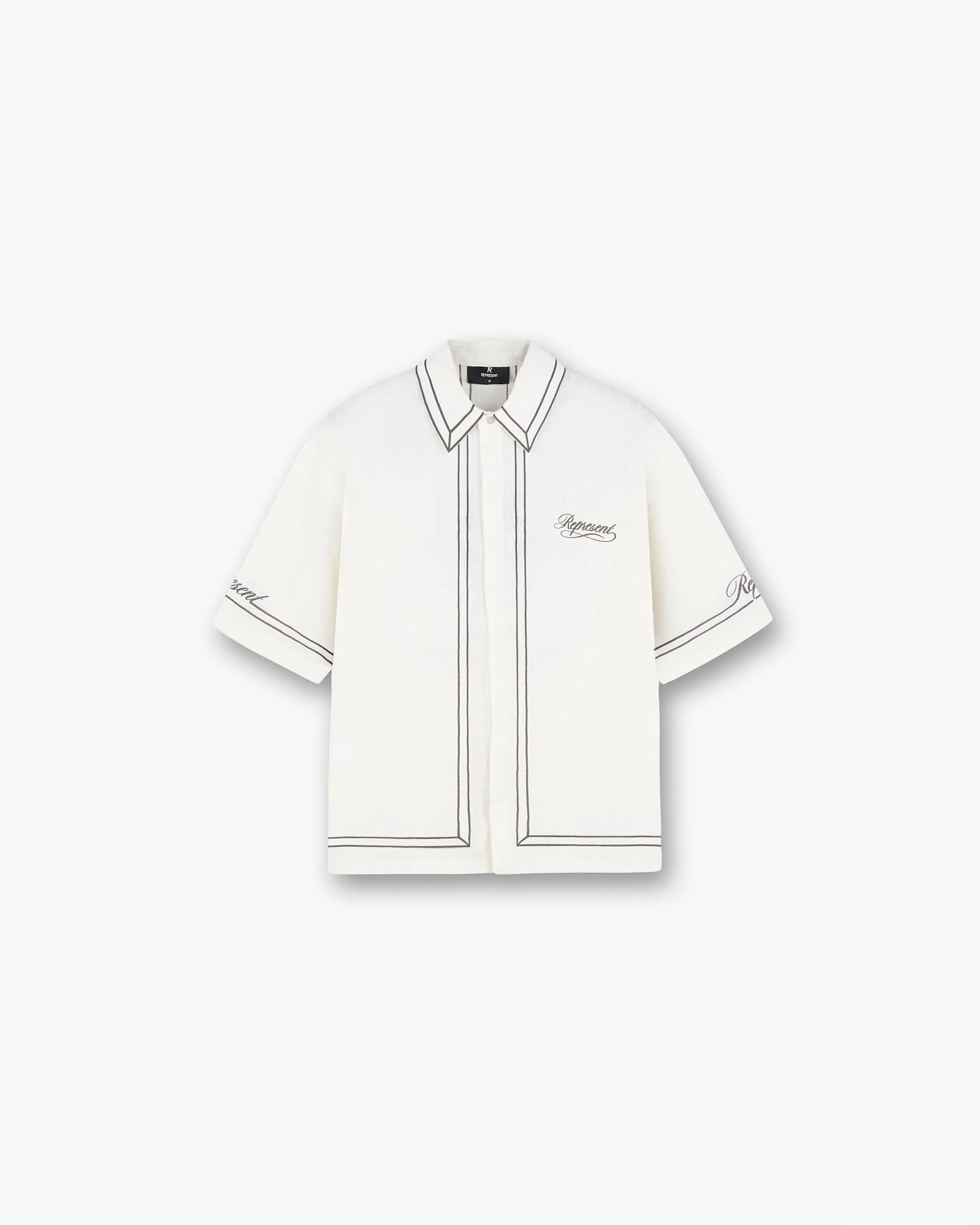 Everyday Wear Border Shirt - Whisper White