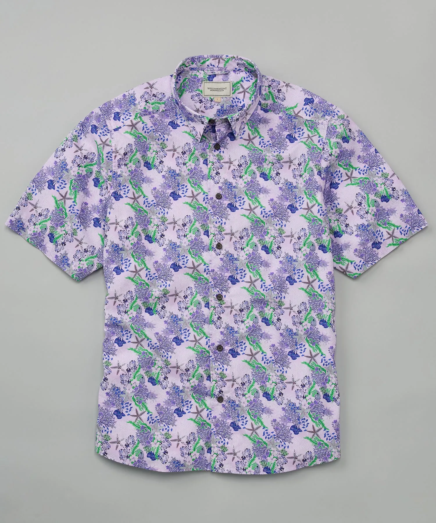 Seascape Print Sport Shirt Casual Hangout Corporate Retreat