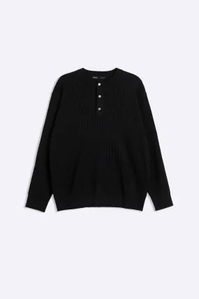 RIBBED HENLEY Cozy Must-Have