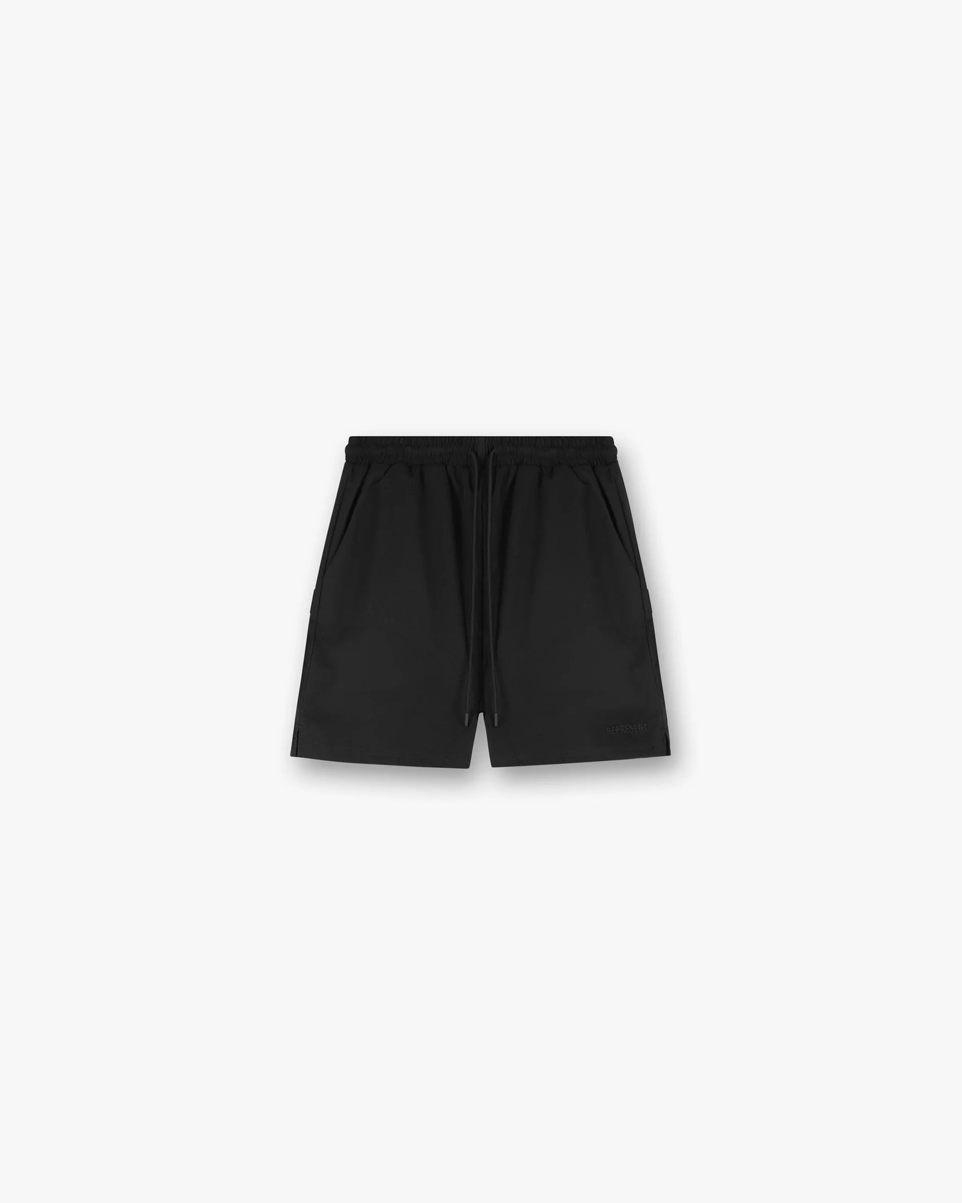Seersucker Smart Swim Short - Black Trendy Mood
