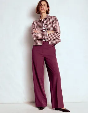 Belgravia Tailored Trousers-Deep Wisteria Barrel Waist Quick Release Buckle
