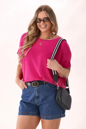 Shine On Label Blaise Slouchy Knit Pink FlexibleSole