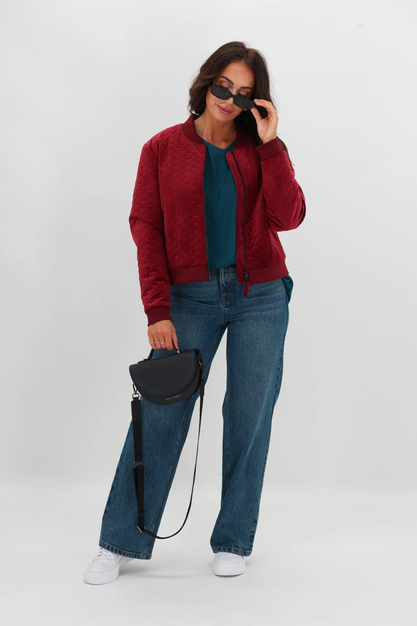 Shine On Label Camden V Neck Top Teal Denim Shirt VNeck Style