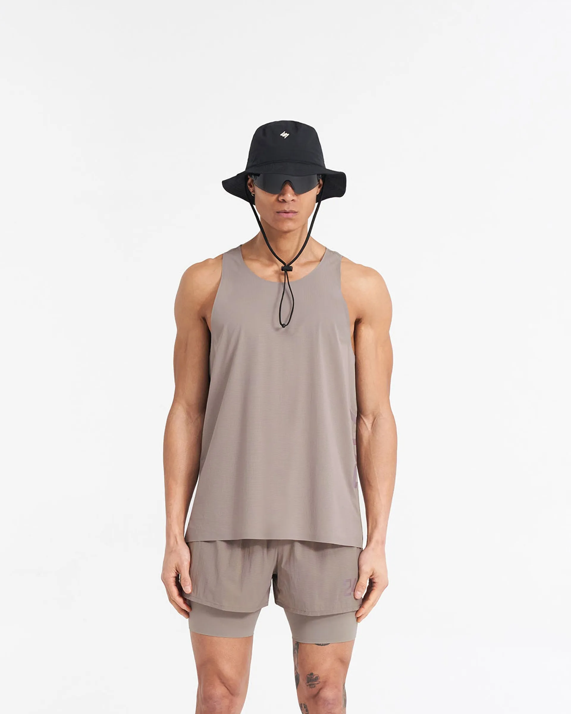 Easy Wear Casual Comfort Wear 247 Singlet - Cinder