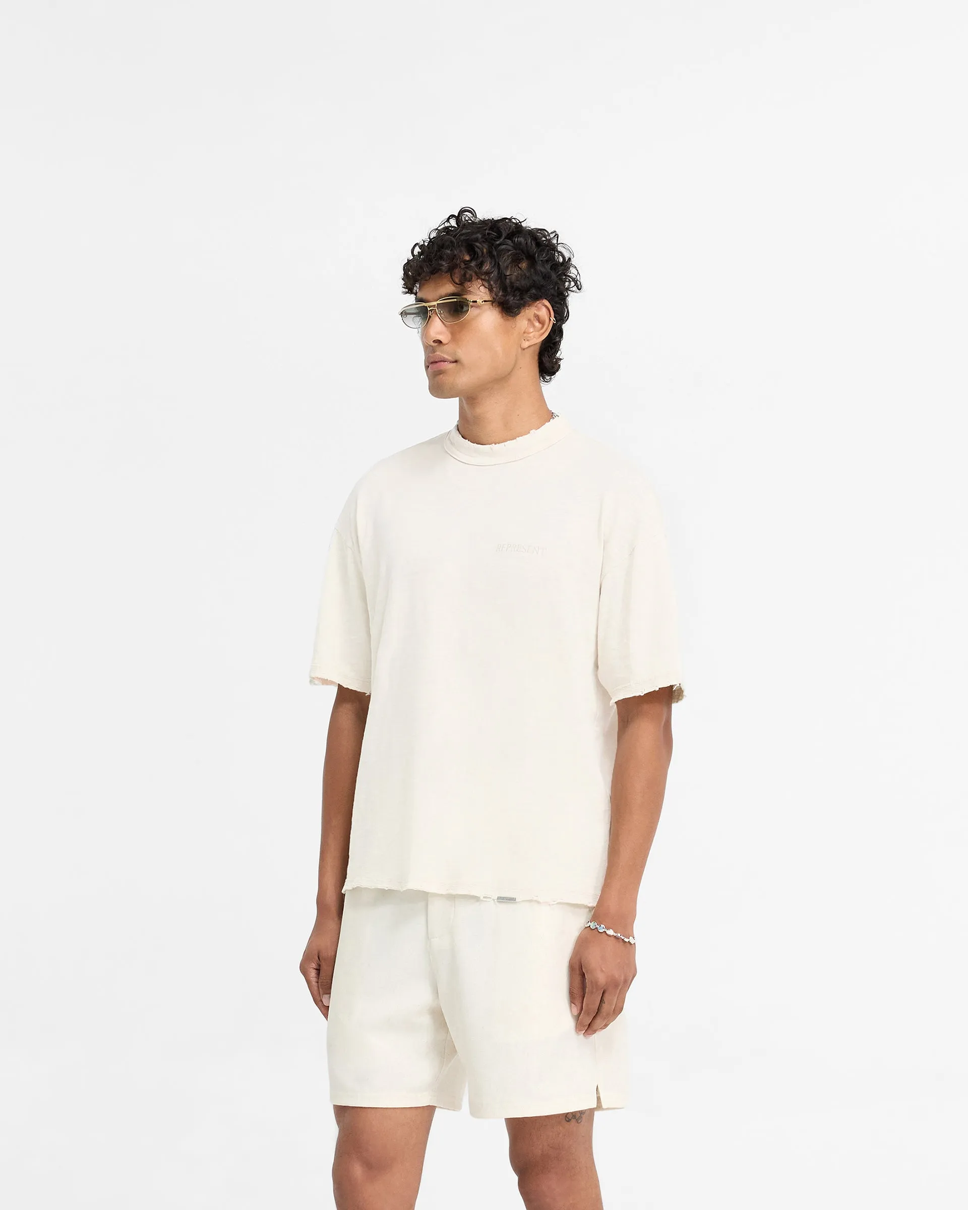 Slub T-Shirt - Flat White Cozy Waist