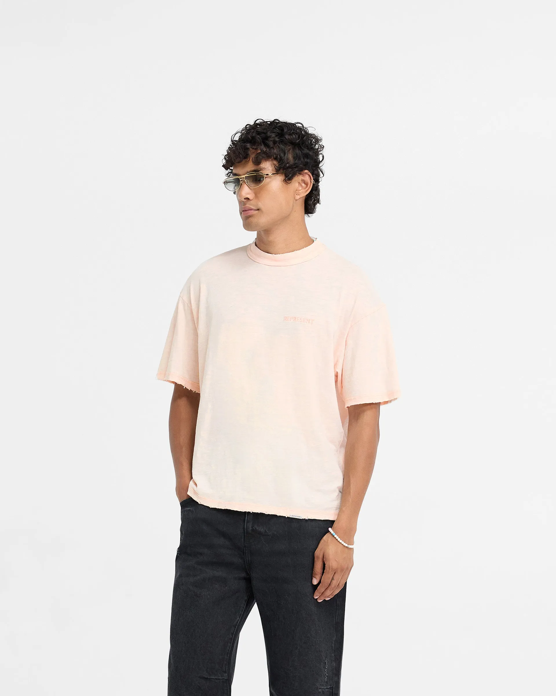 Comfy Fit Slub T-Shirt - Washed Coral