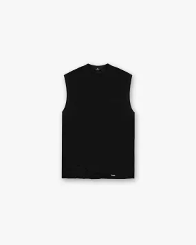 Everyday Essential Weekend Comfort Slub Tank - Jet Black
