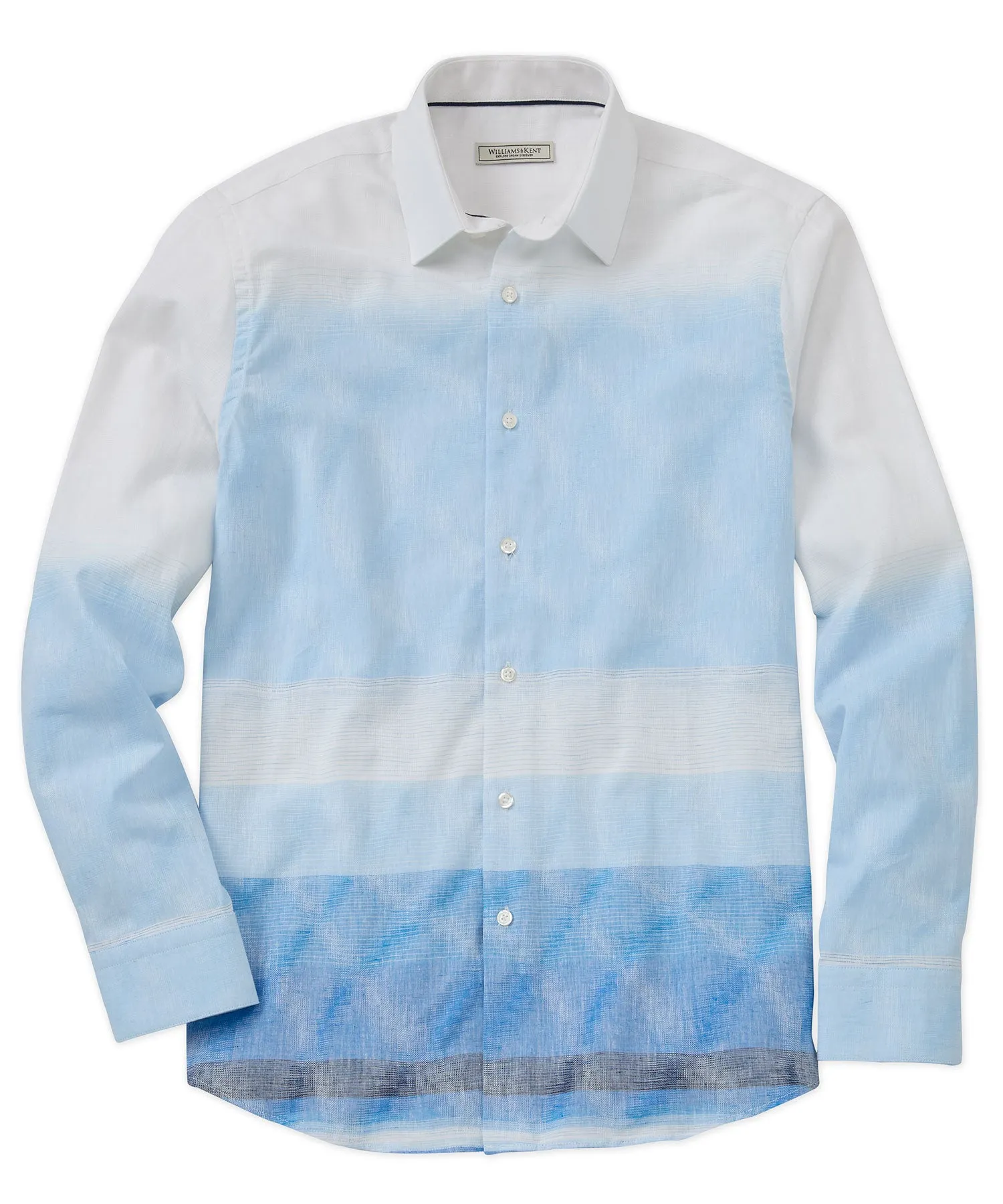 Polo Style Thermoregulating Layer Ombre Jacquard Long-Sleeve Shirt