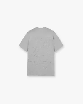 crew neck 247 Contour Run T-Shirt - Titanium