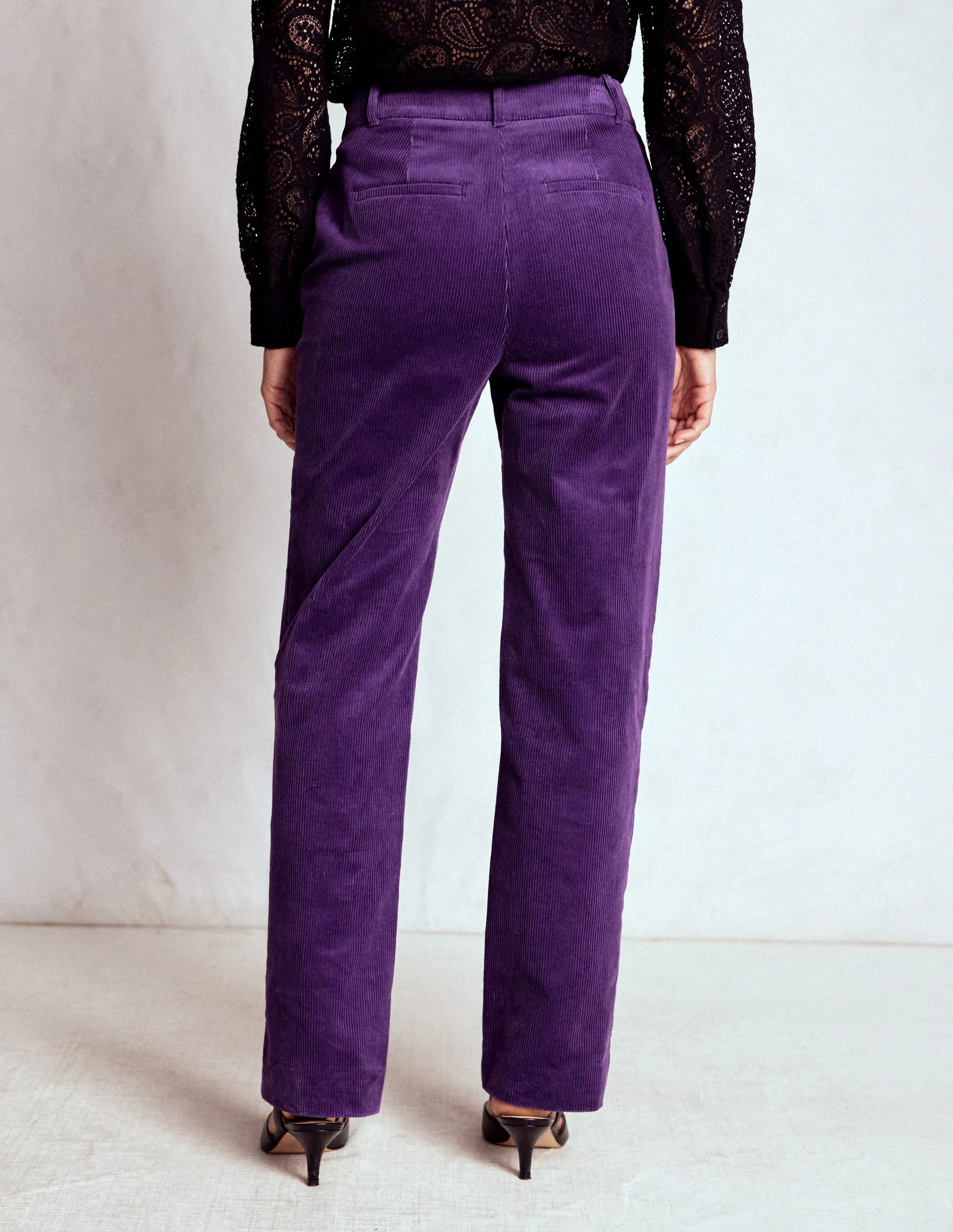 Canonbury Cord Trousers-Mystical Purple Cool Weather