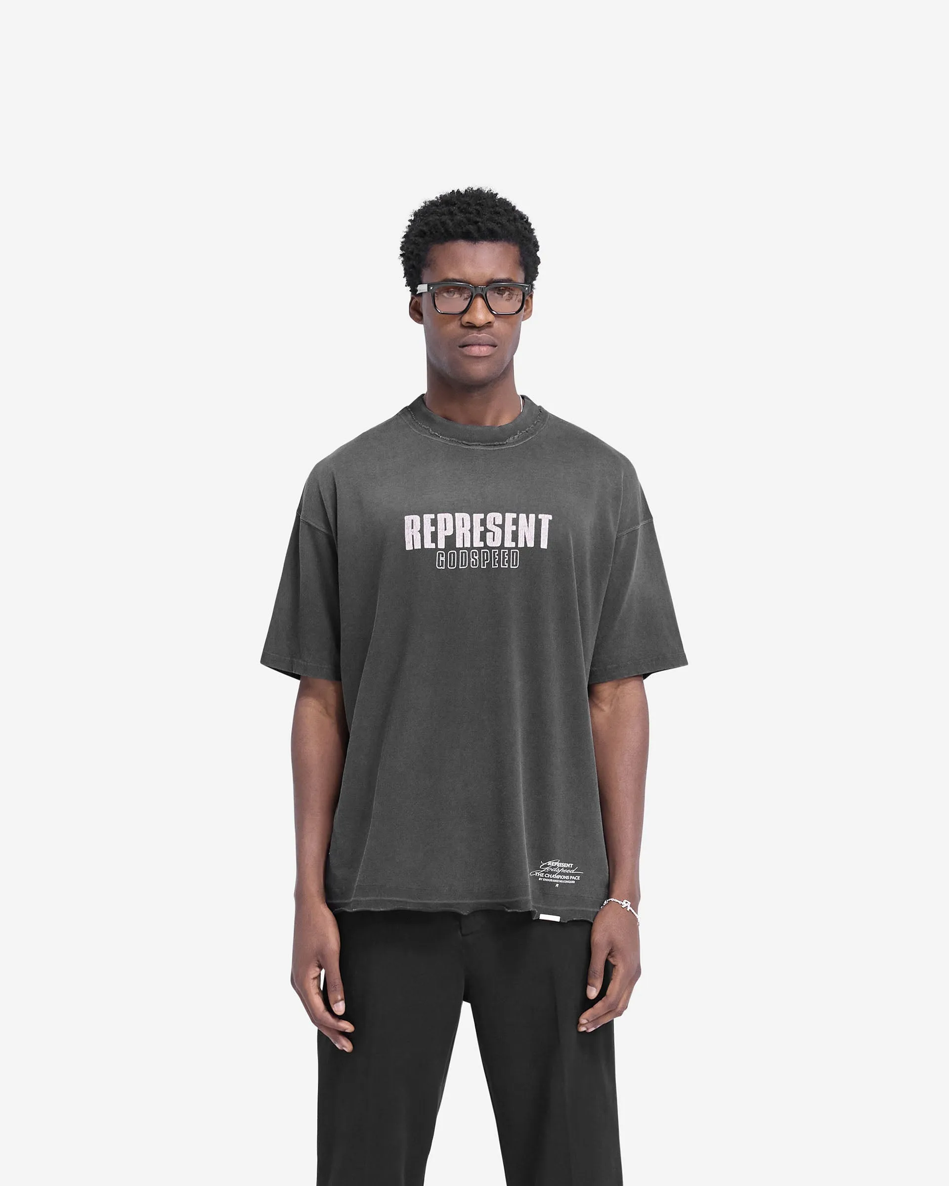 Godspeed T-Shirt - Aged Black Non Iron Finish