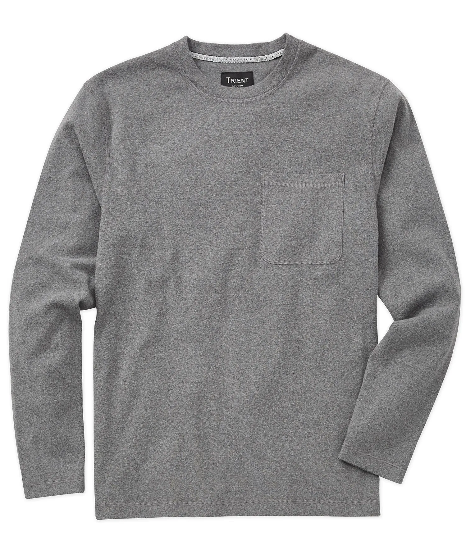 Sporty Appeal Plush Crew Neck Long-Sleeve Tee