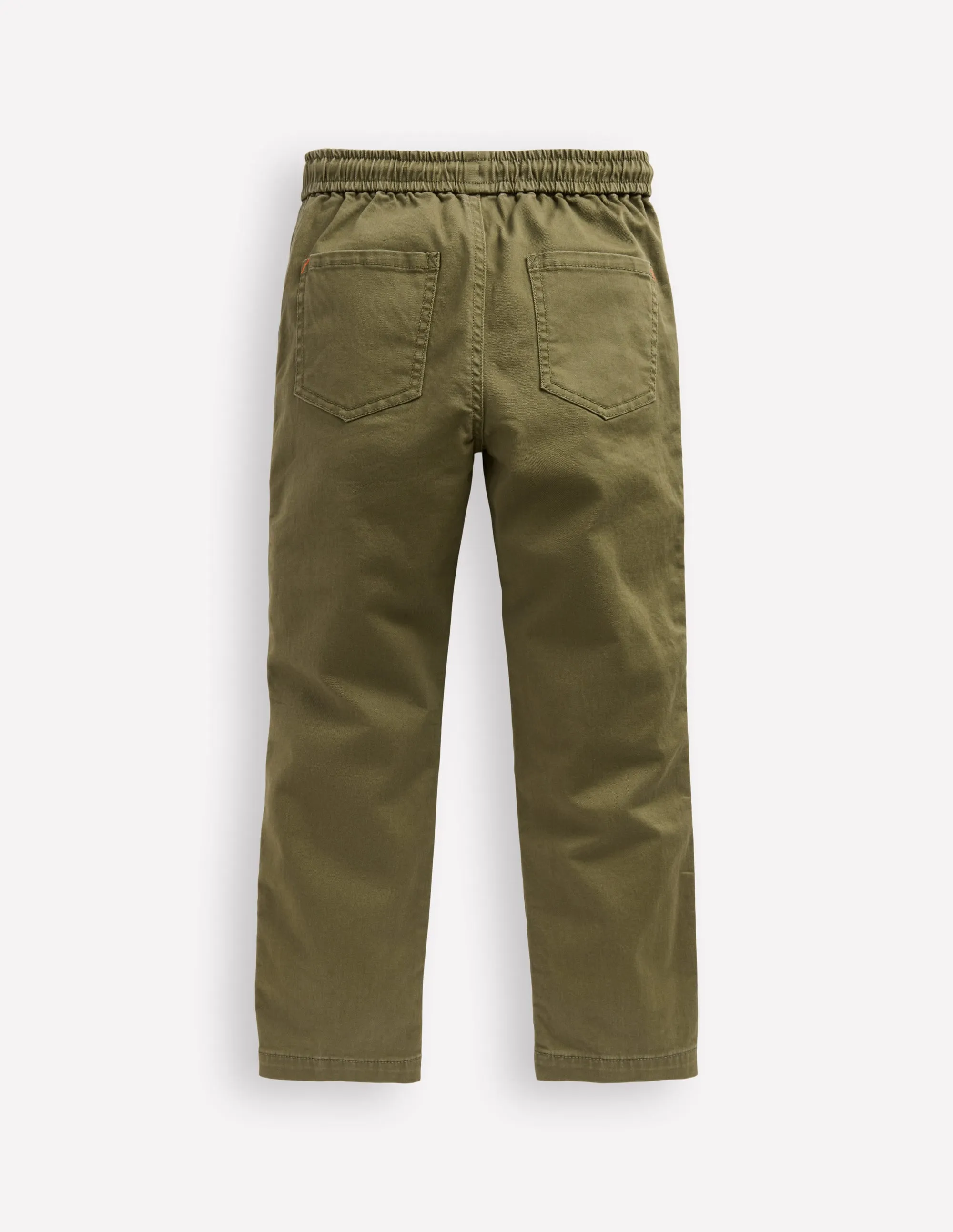 Effortless Fit Slim Pull-On Trousers-Woodland Green