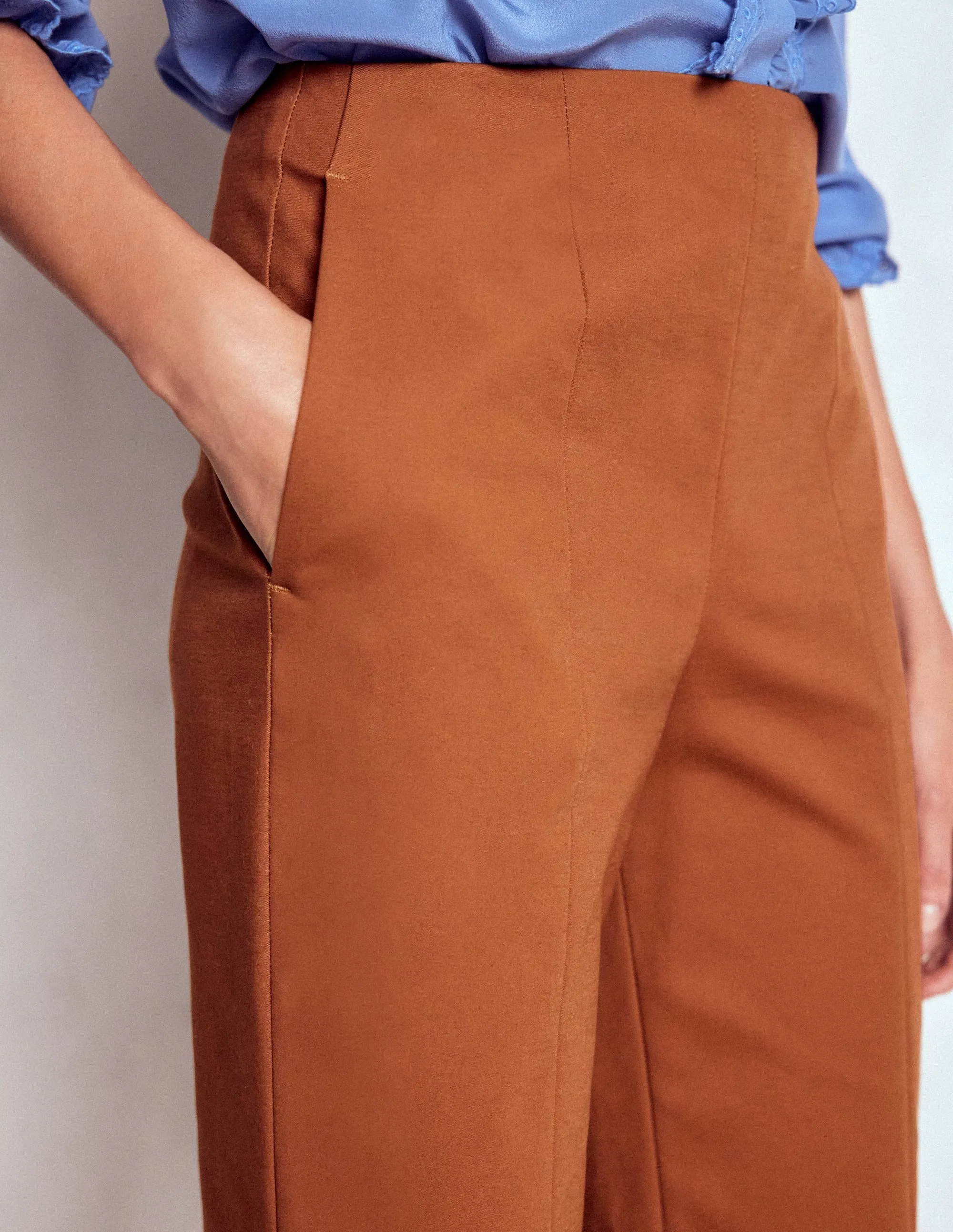 NonChafingLegs Smart 7/8 Trousers-Russet