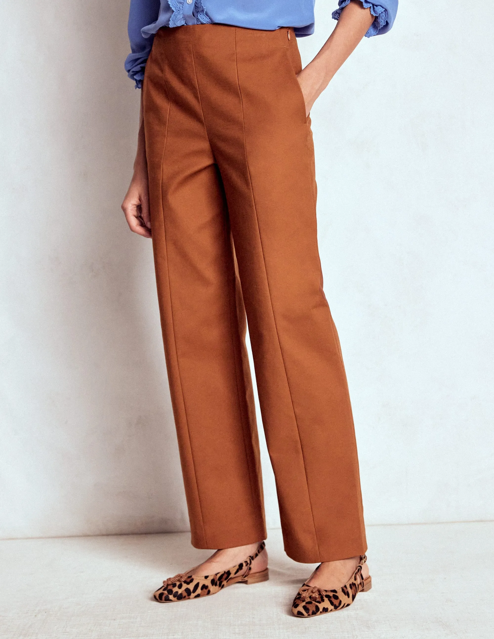 Smart 7/8 Trousers-Russet Sporty Appeal Low Bulk Design