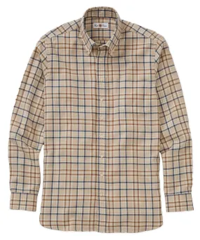 Windowpane Plaid Long-Sleeve Sport Shirt Active Wear