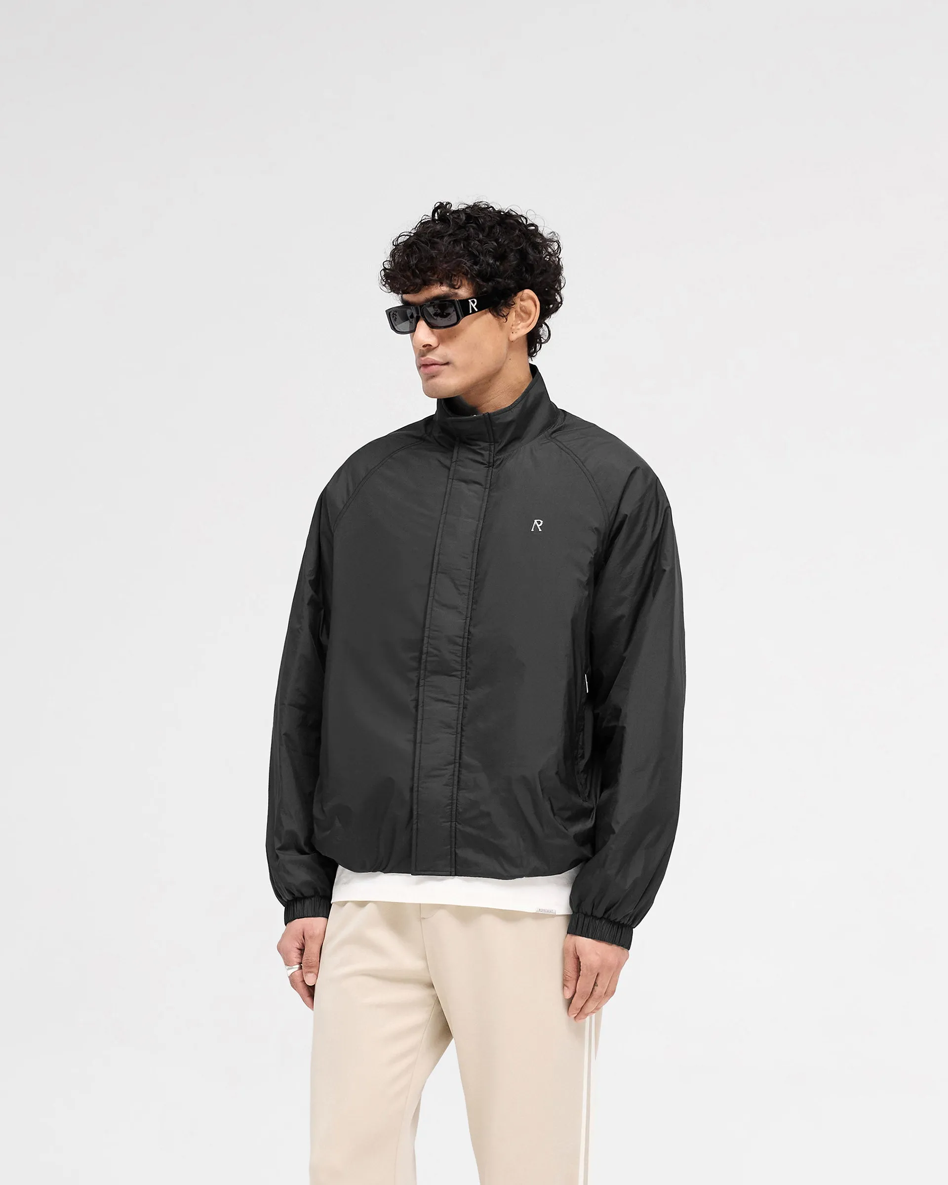 Cold Season Funnel Neck Jacket - Black