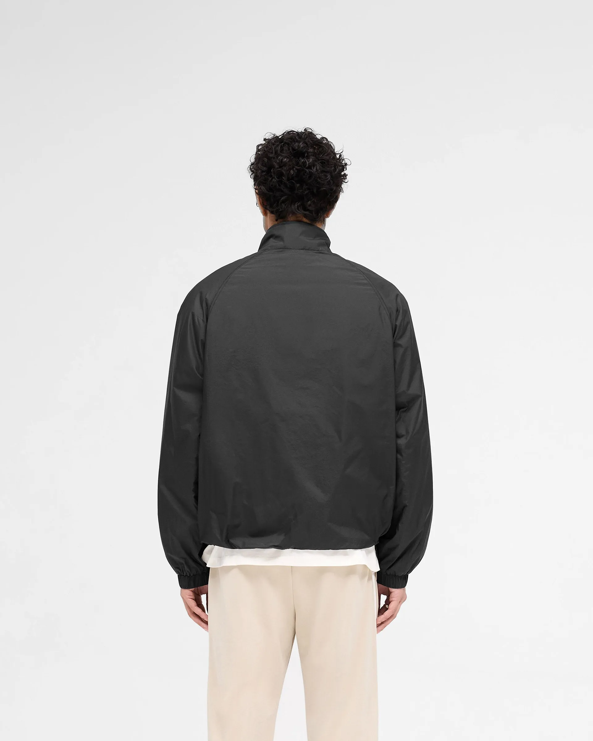 SoftshellMaterial Funnel Neck Jacket - Black