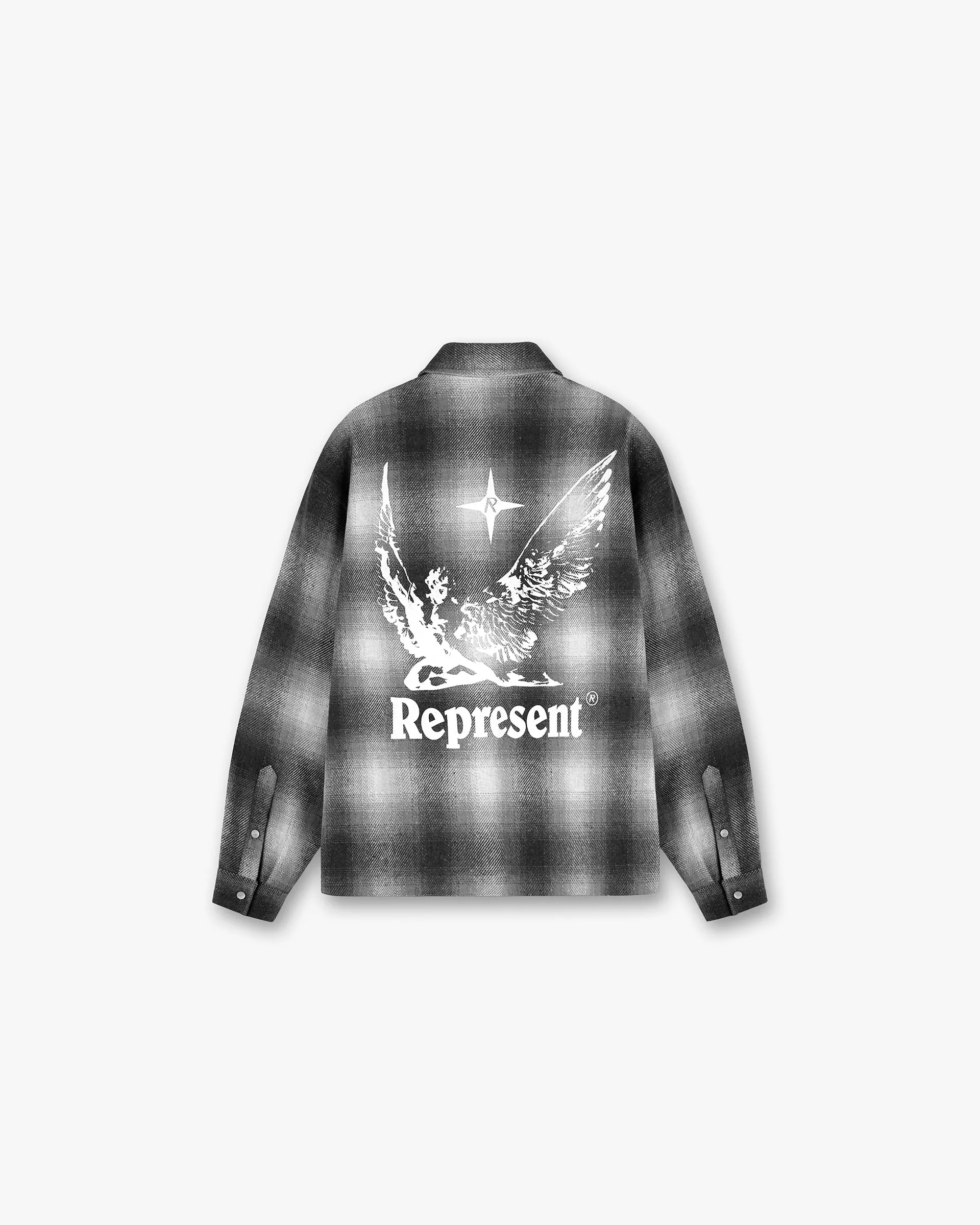 Spirits Of Summer Flannel Shirt - Black White Flexible Wear Corporate Wear