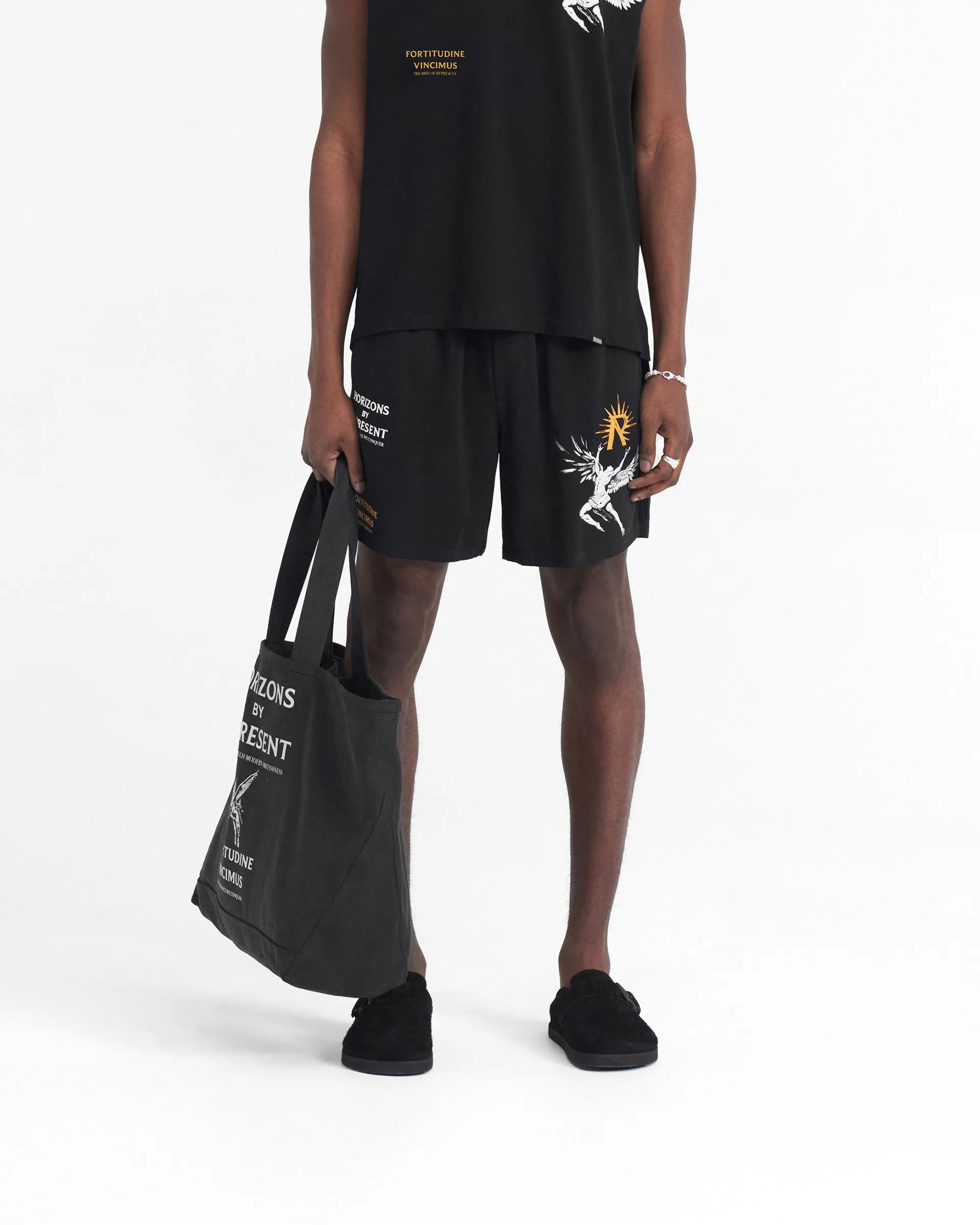 Icarus Short - Black Minimalist Style