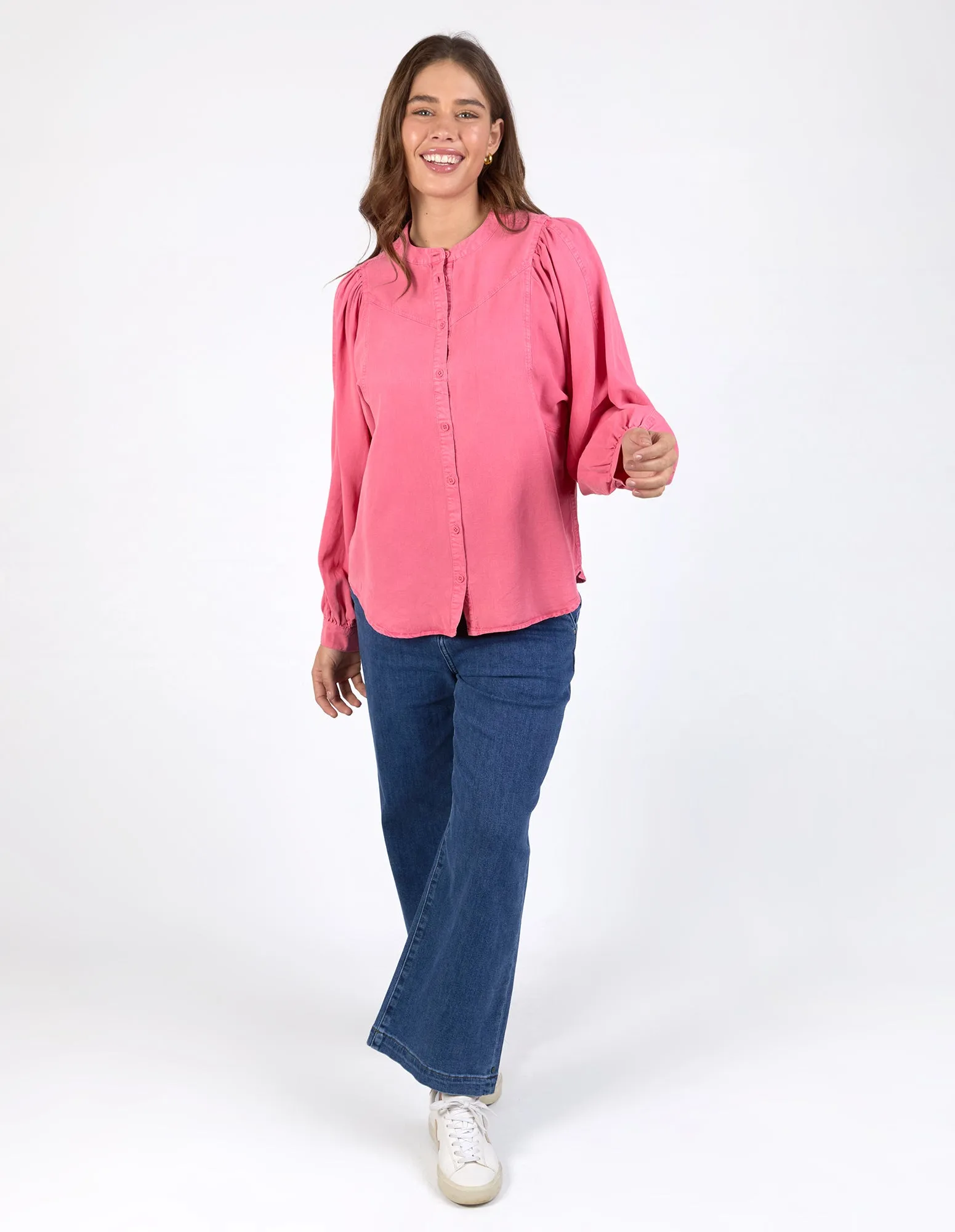UltraLightweight CollapsibleFrame Elm Hayley Blouse Azalia Pink