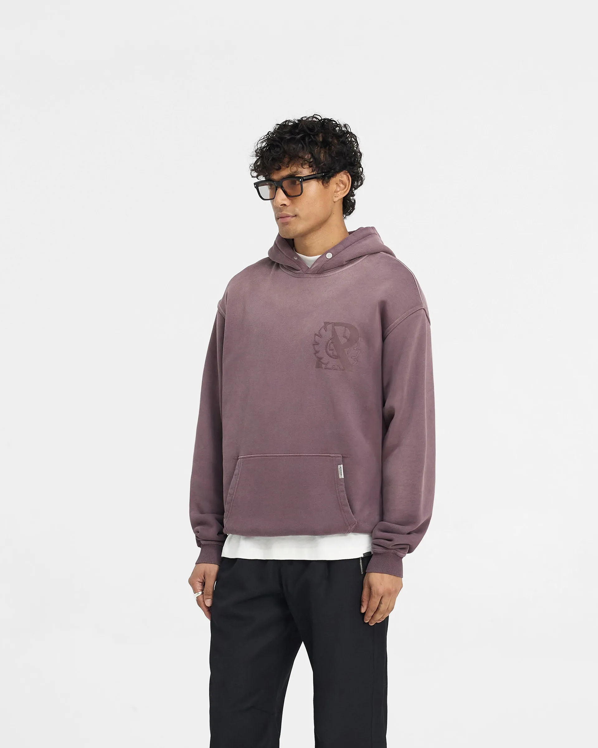 Cozy And Stylish Represent X Belstaff Outline Phoenix Hoodie - Plum