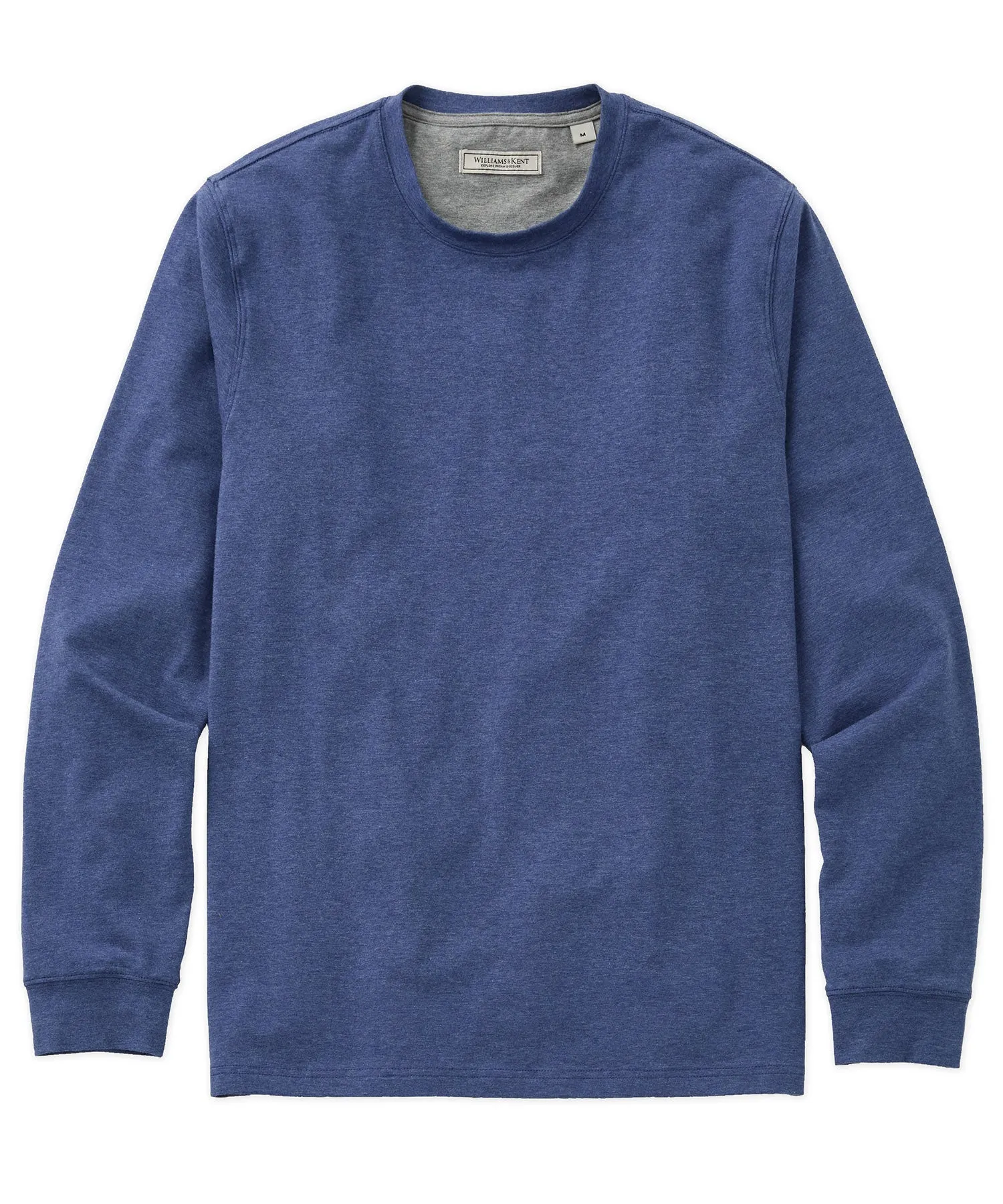 Stretch Cotton Heather Long-Sleeve Tee Stretchable Fabric