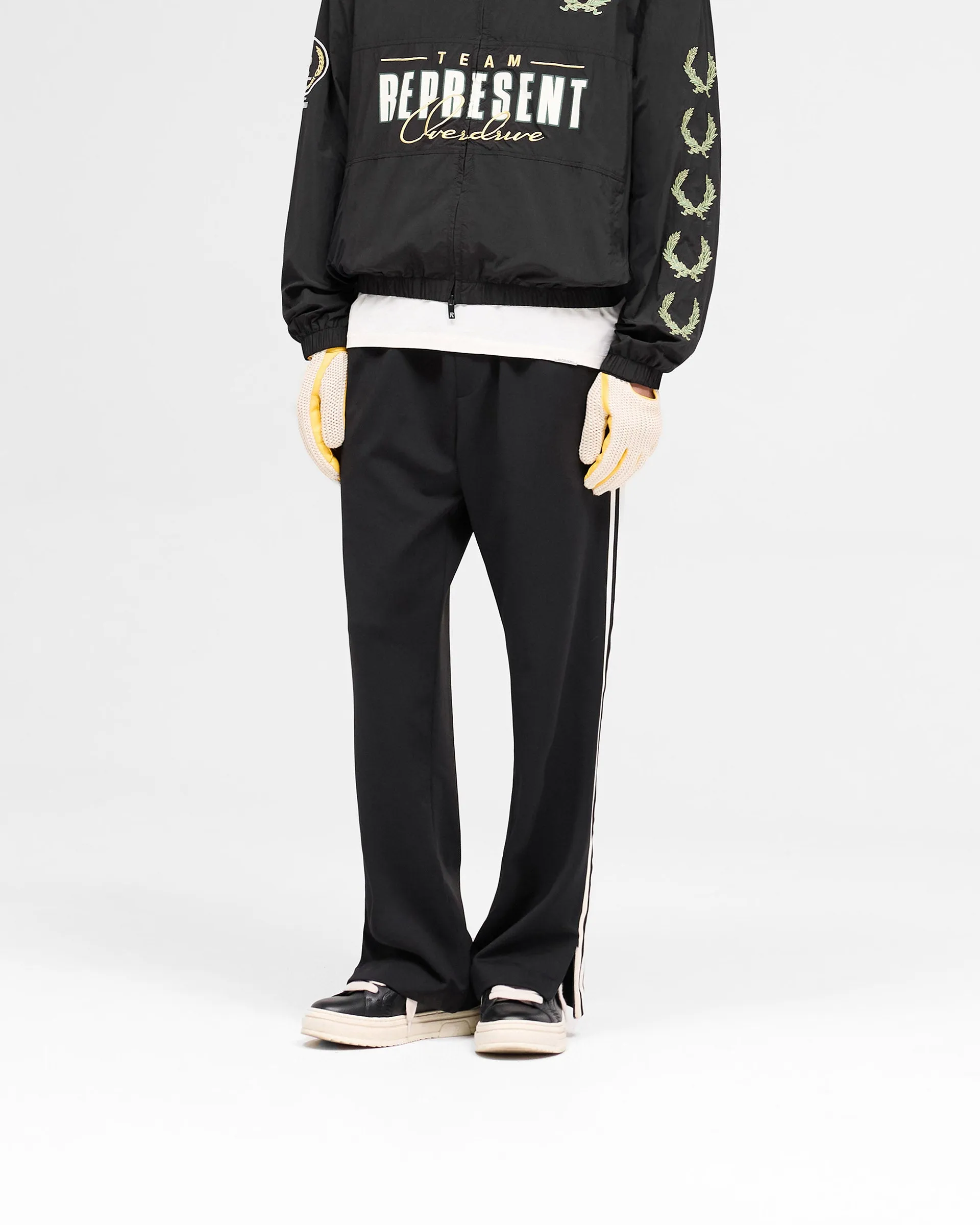 Flexible Material Timeless Fit Tailored Track Pant - Jet Black