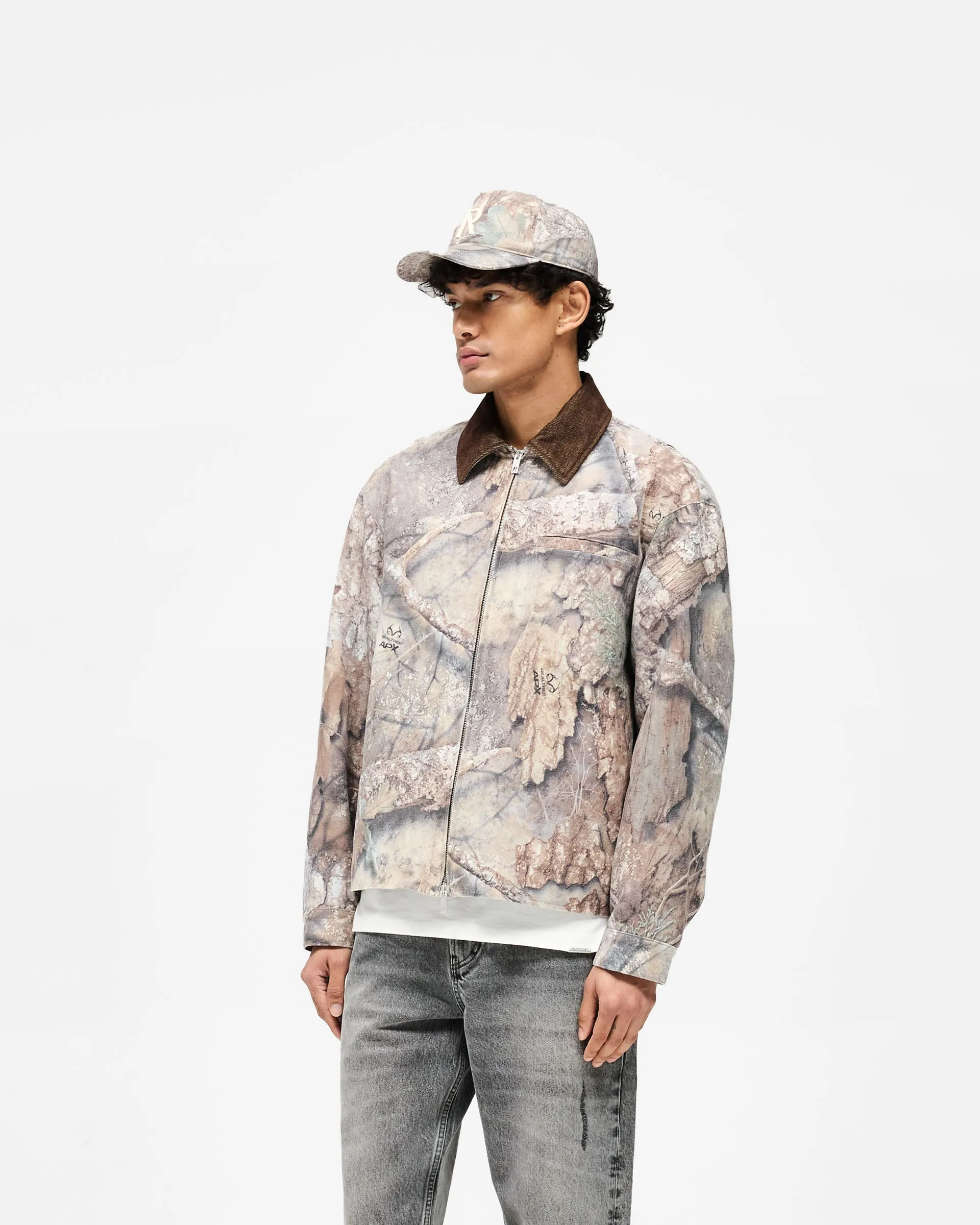 Practical Design Crisp Walk Look Realtree? Camo Trucker Jacket - Camo