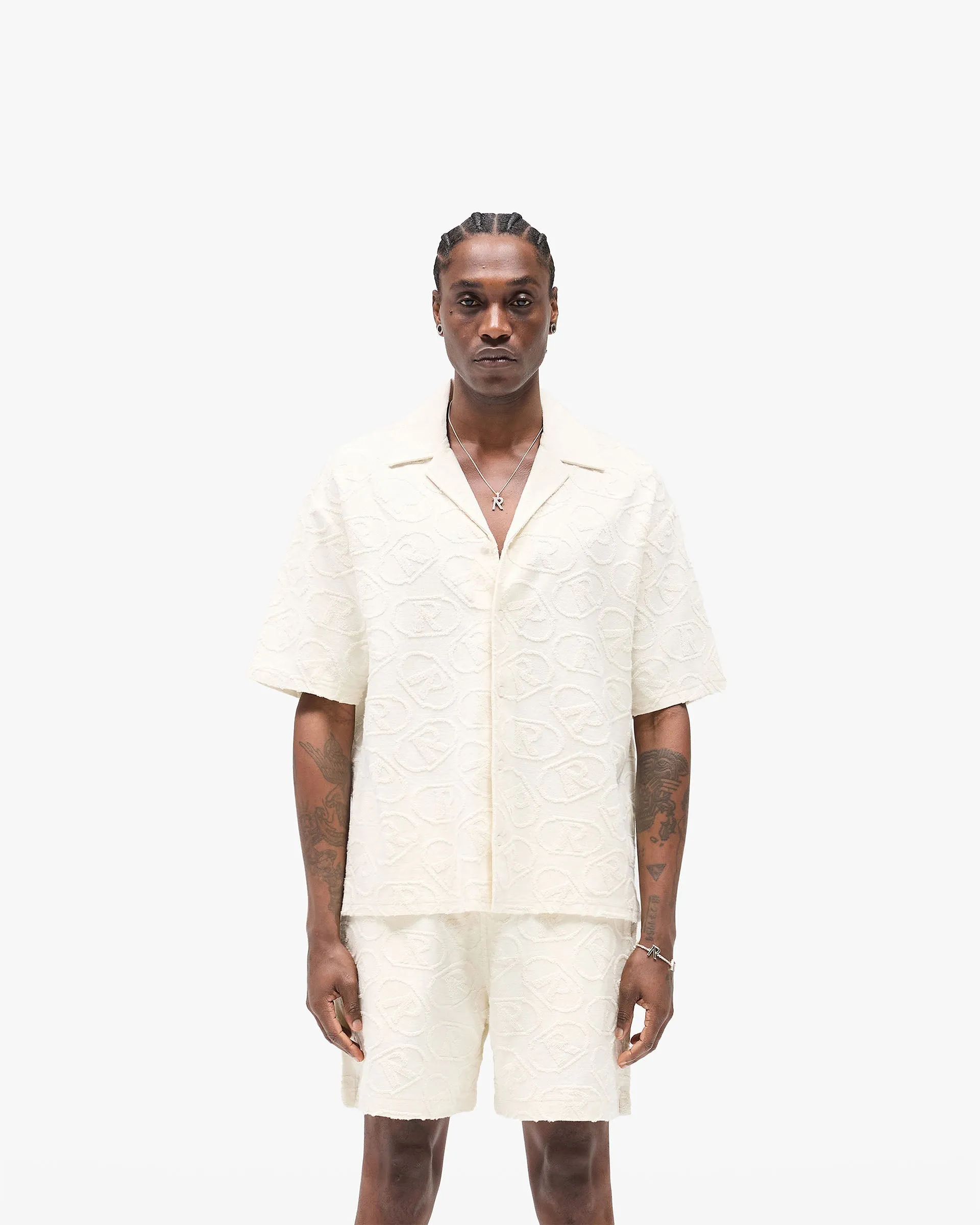 All Over Print Towel Shirt - Aged White Rugged Style