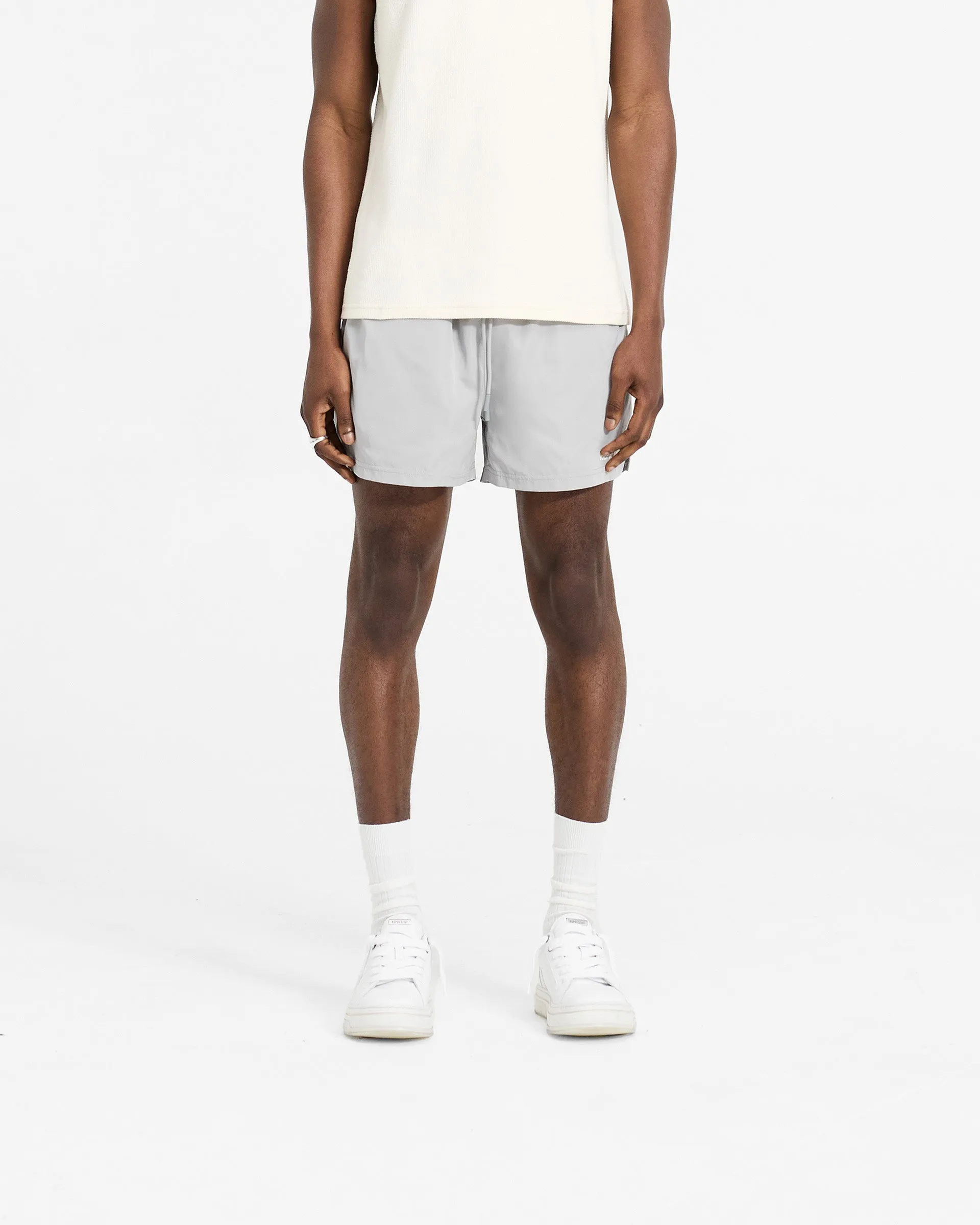 Swim Shorts - Grey Chic Look Breathable Side Vents